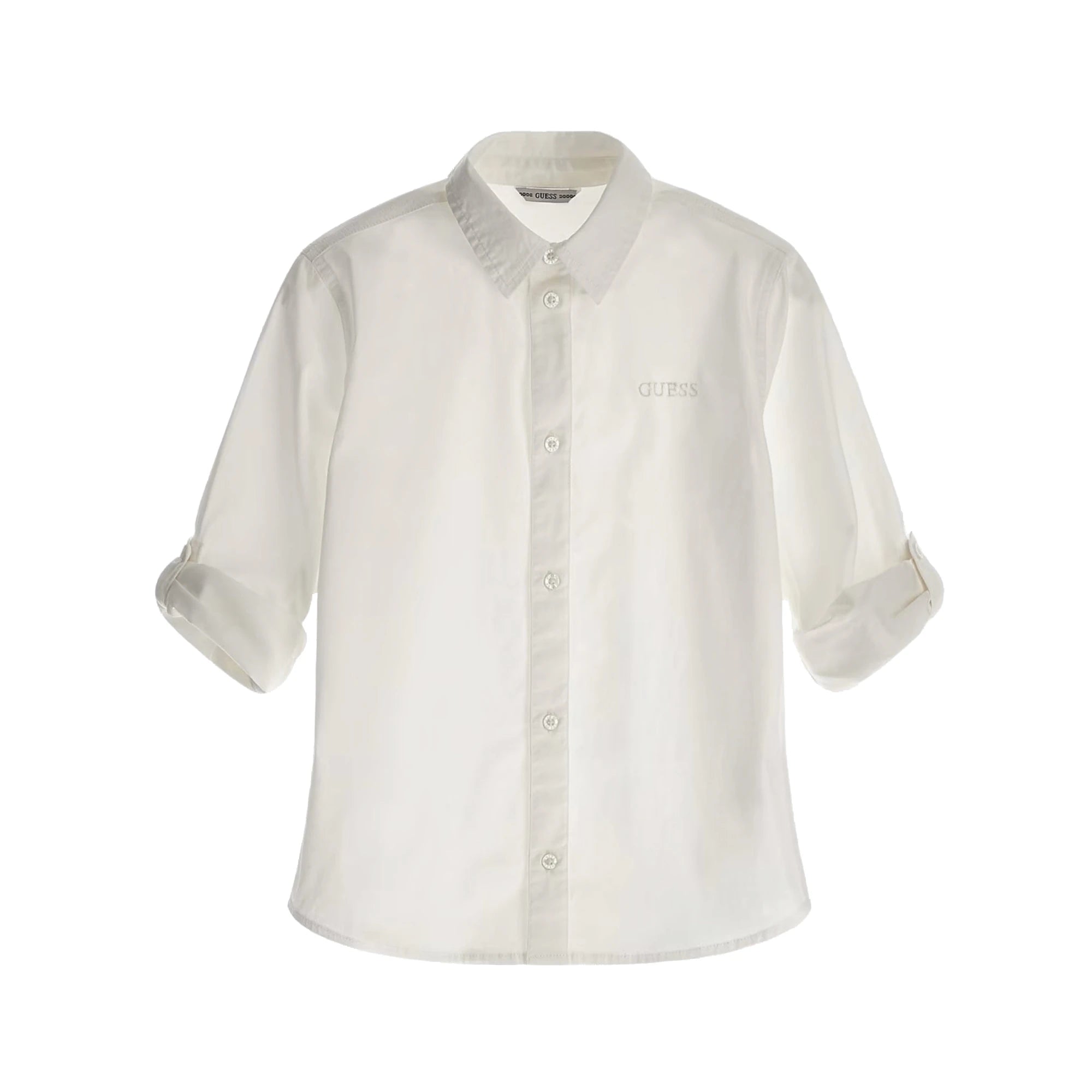 Camicia Bianca Bambino Cotone Stretch