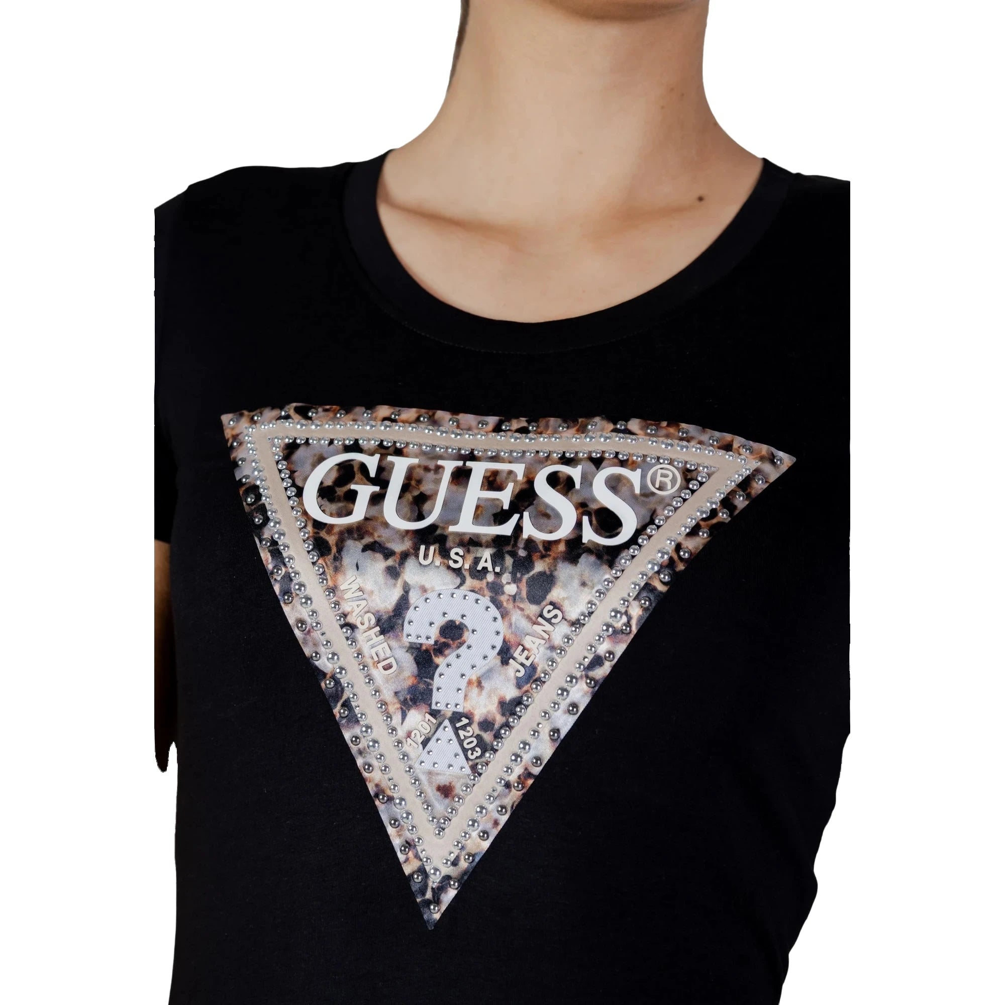 T-shirt Nera SS CN LEO TRIANGLE TEE