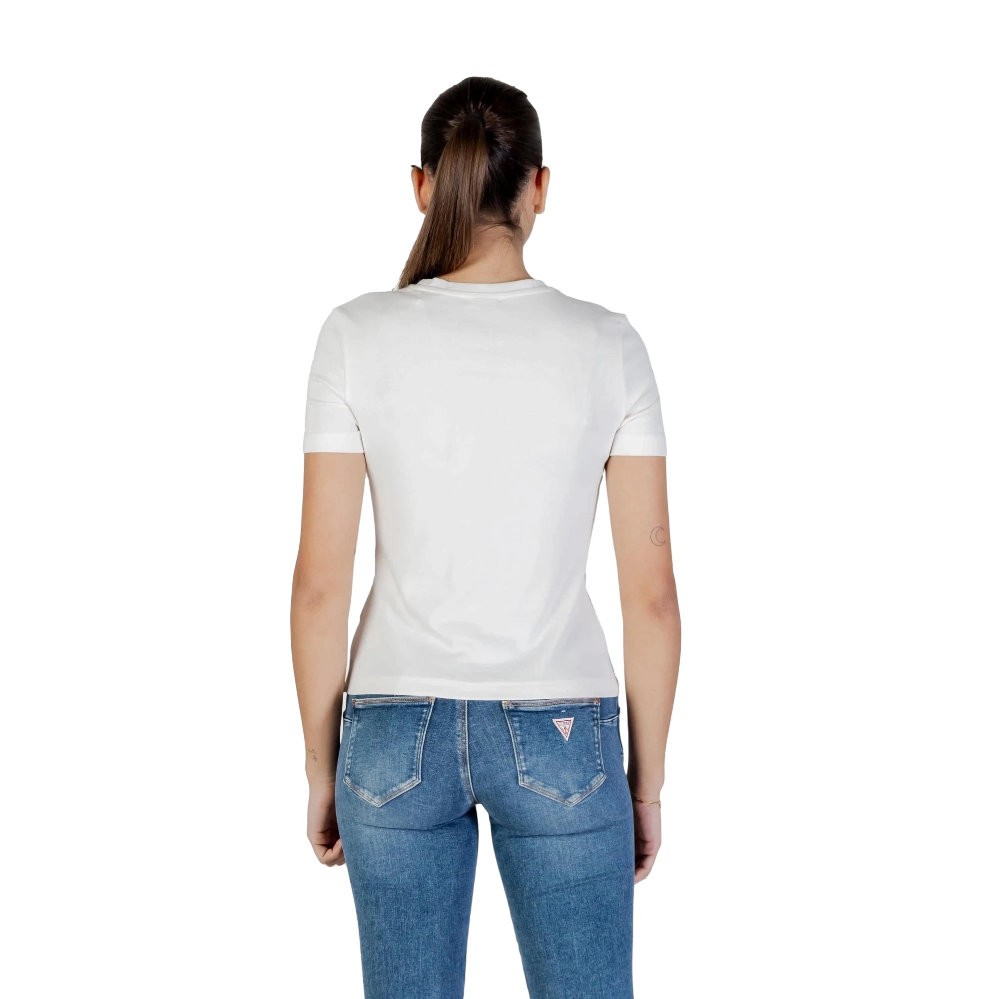 T-shirt Donna SONIA CN SS Maniche Corte bianca
