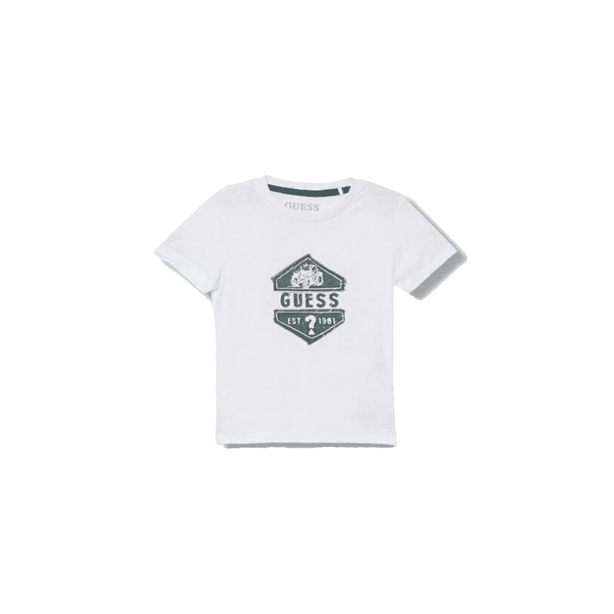 T-shirt Junior bianca con logo stampato