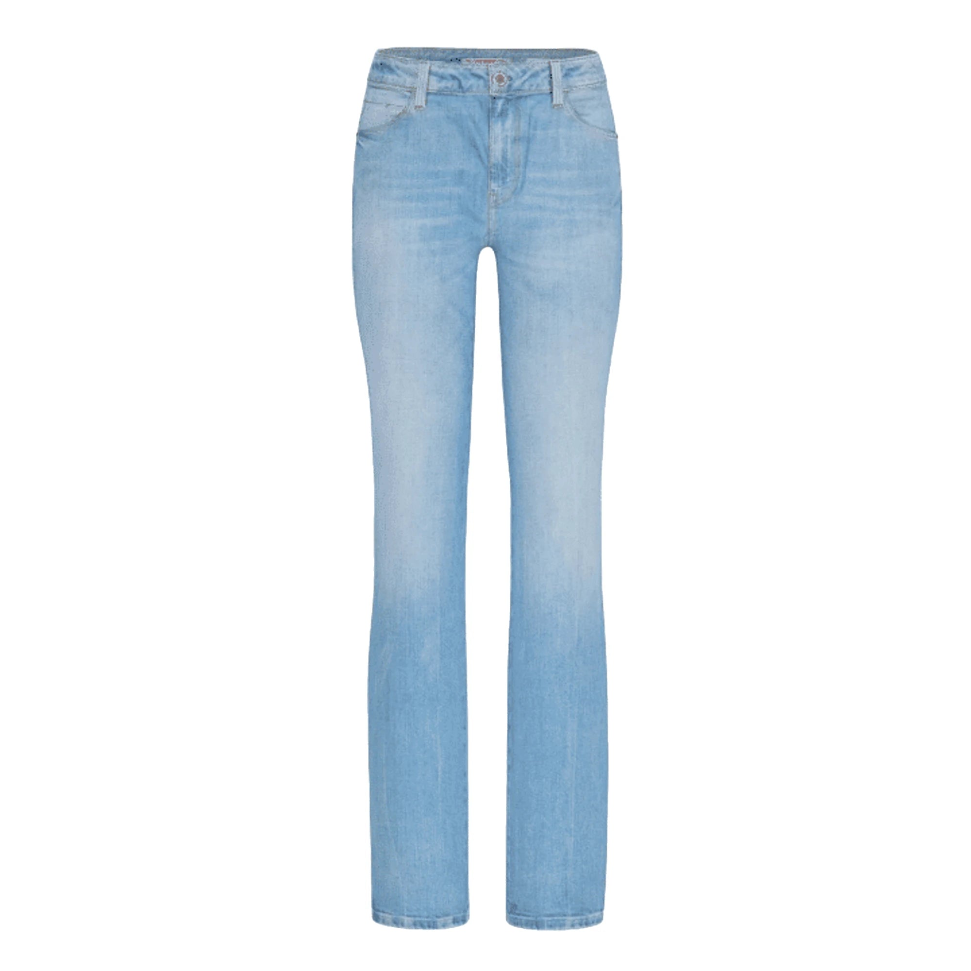 Jeans Bootcut a vita alta da donna in denim