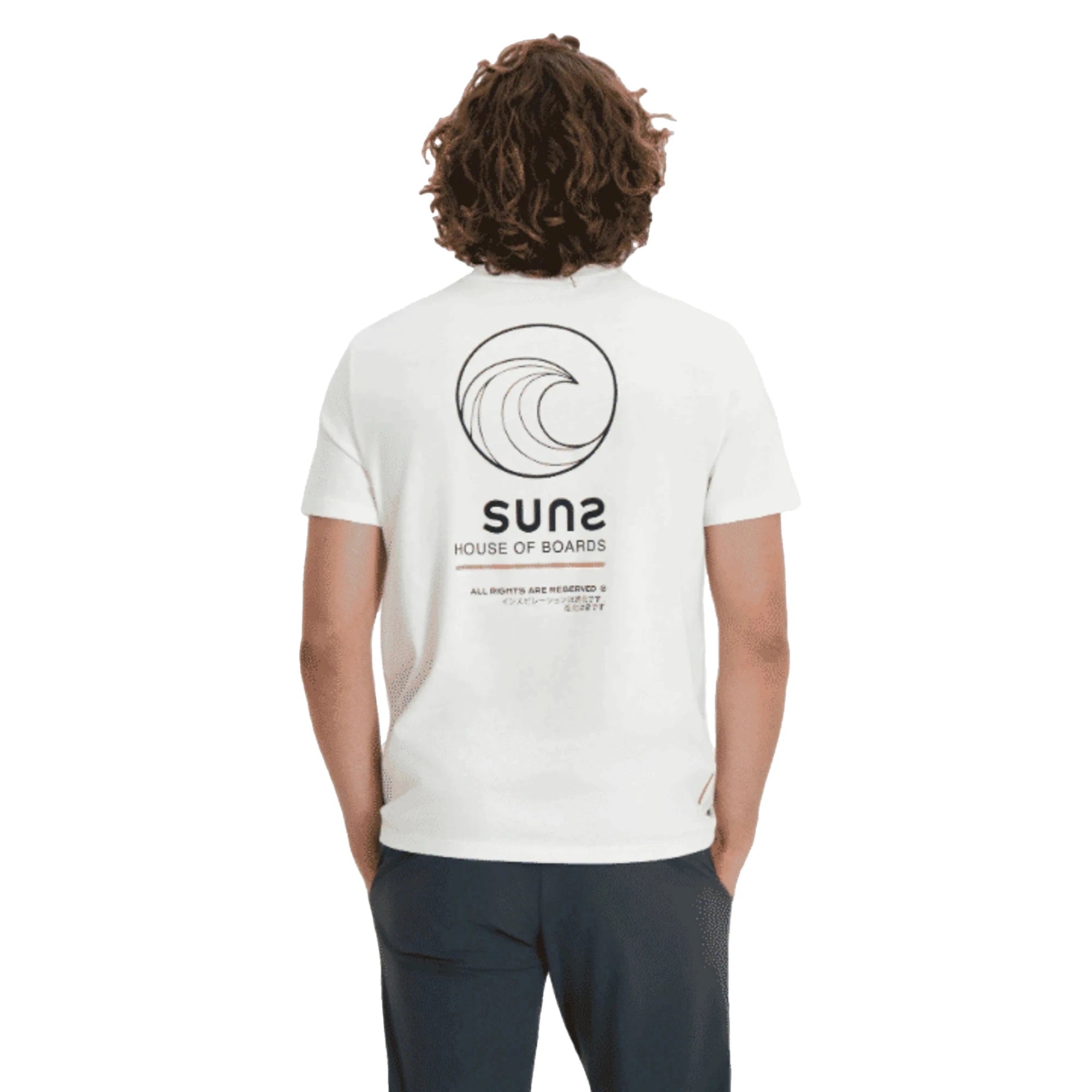 SUNS T-shirt Uomo Boards Paolo Fuji Wave Cotone