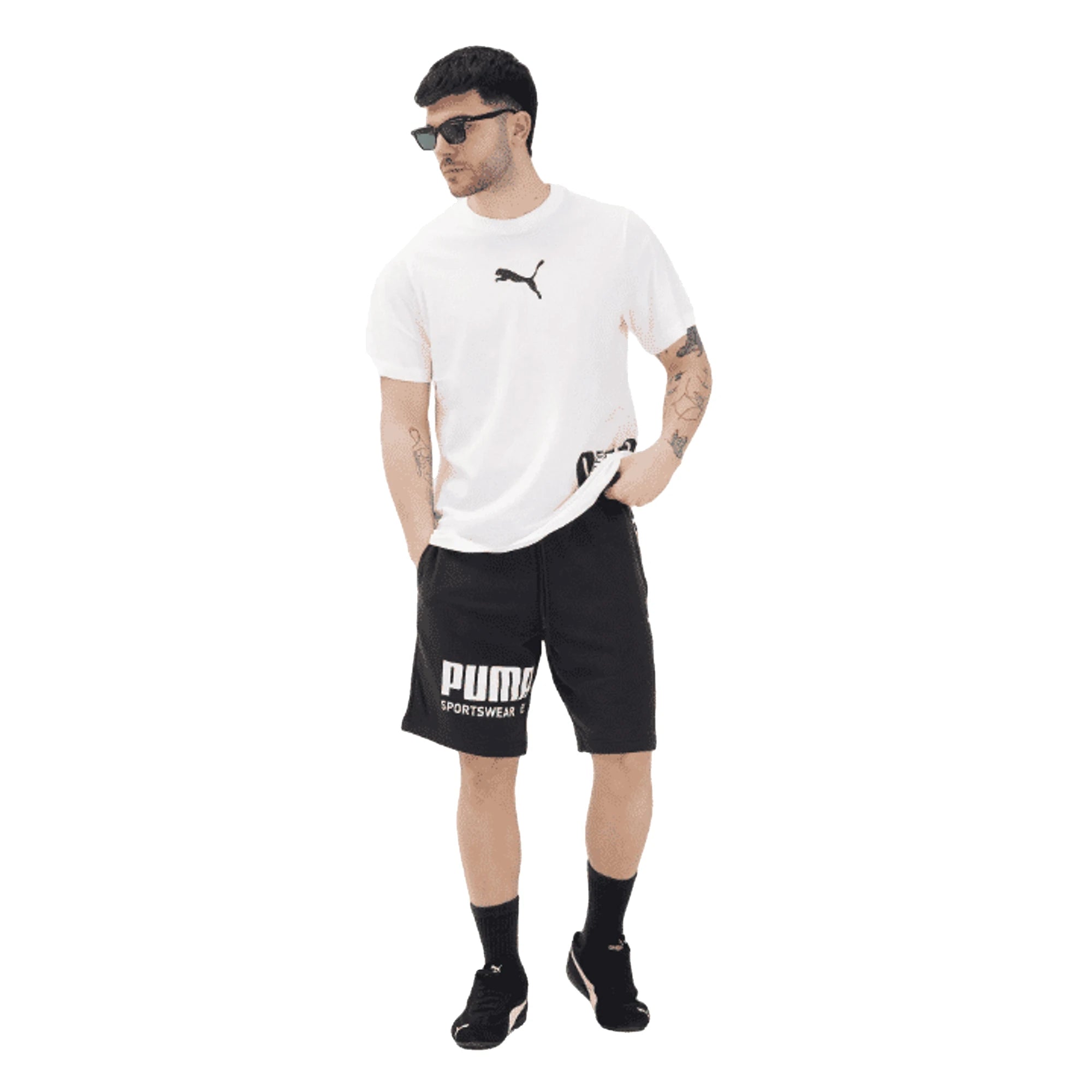 PUMA Shorts Sportivo Nero Uomo