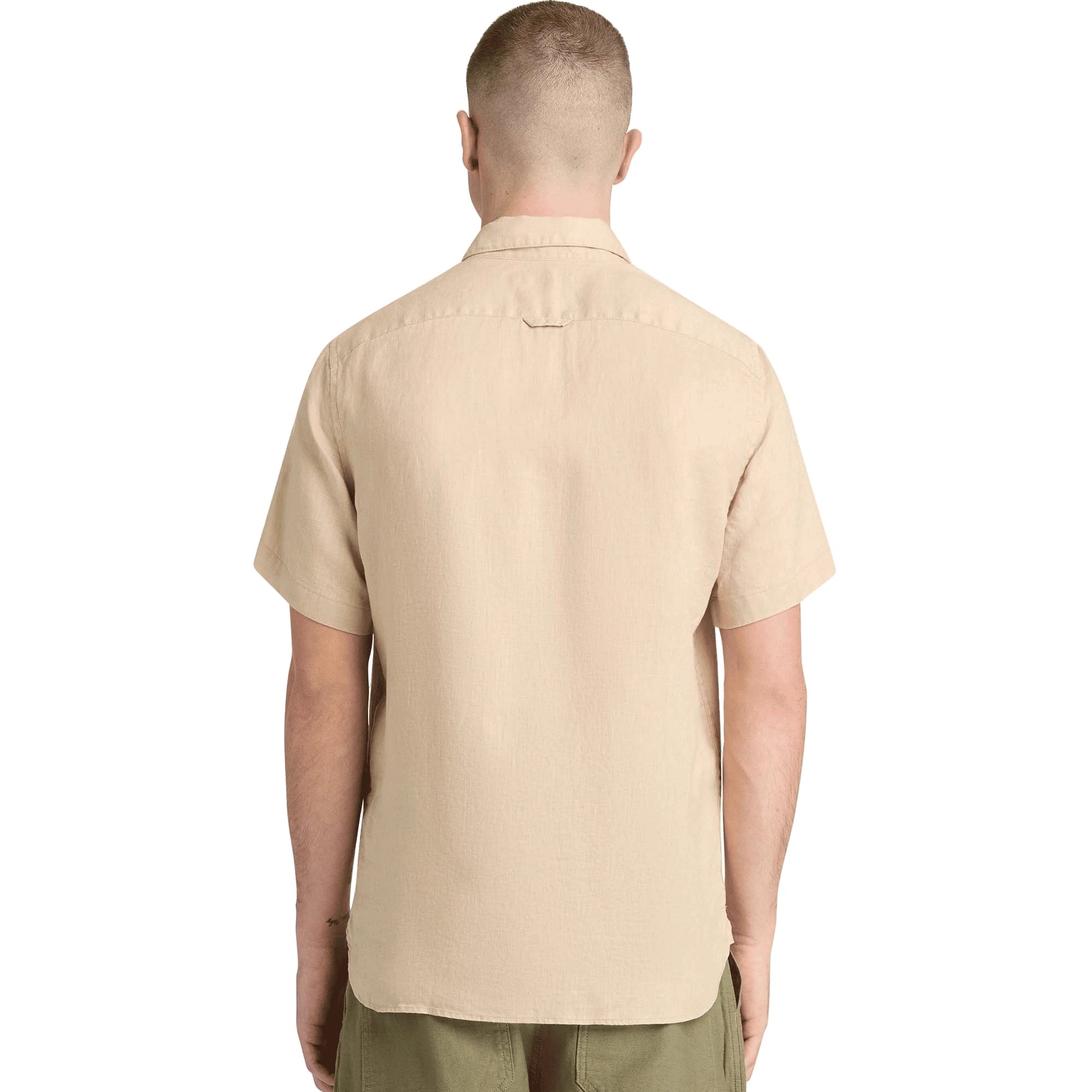Timberland Camicia Lino Beige Uomo