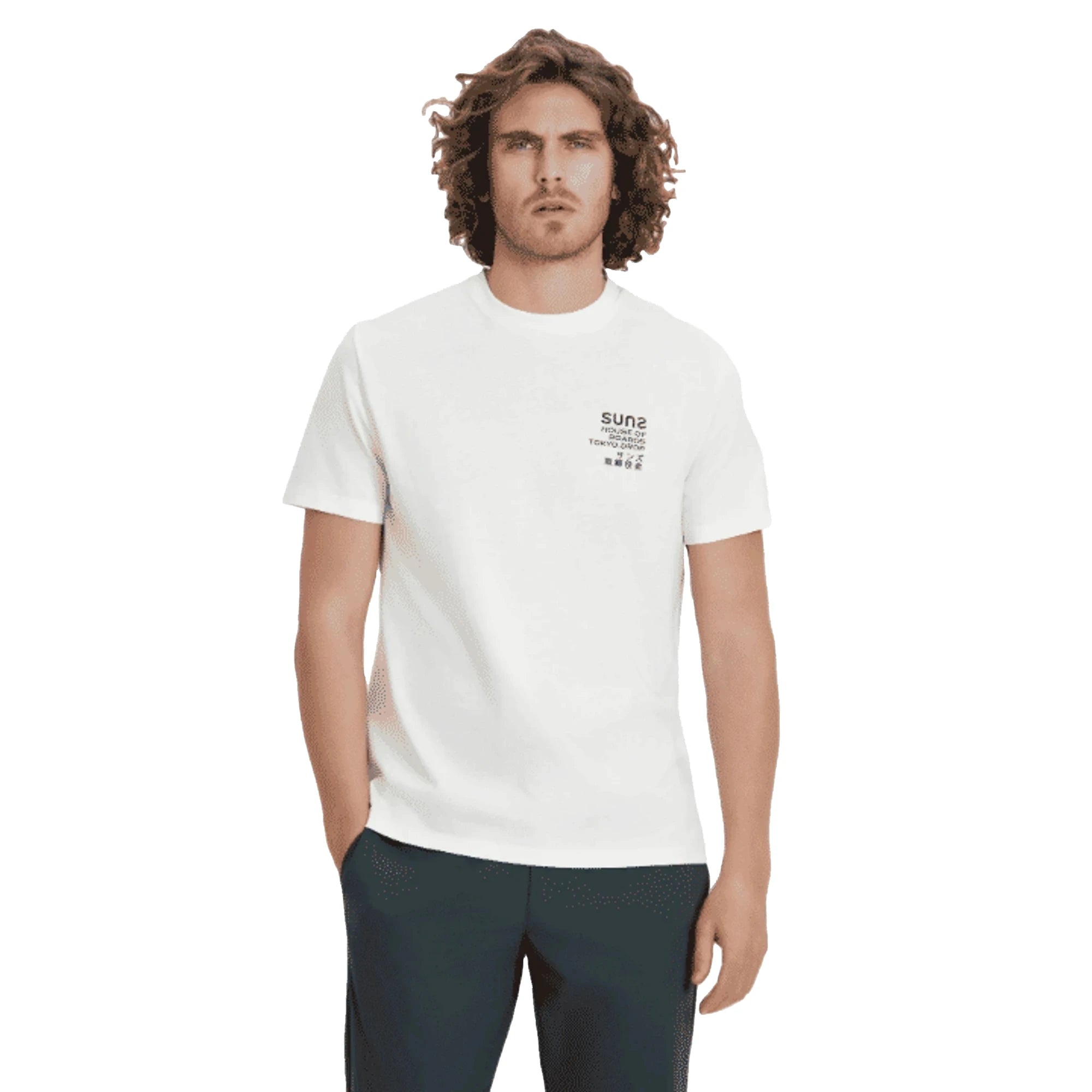 SUNS T-shirt Uomo Boards Paolo Fuji Wave Cotone
