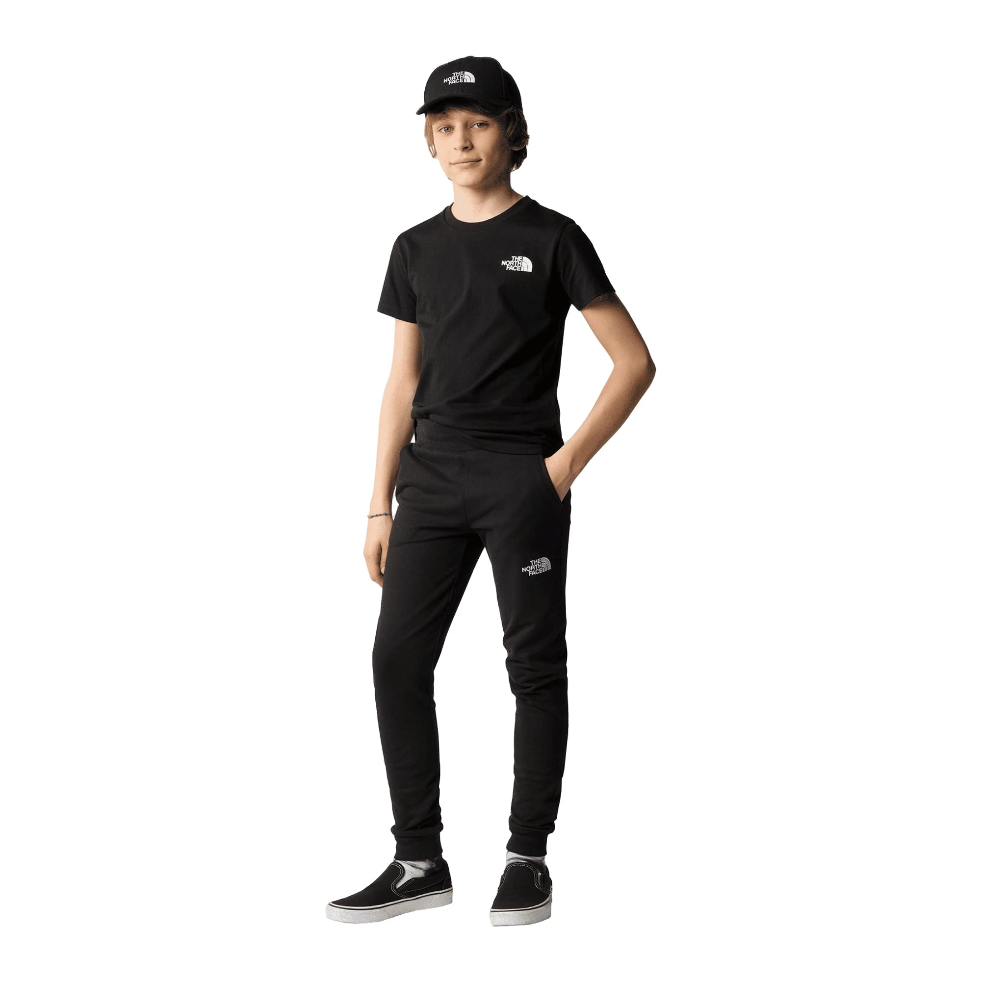 THE NORTH FACE T-shirt Simple Dome Logo Nera Ragazzo