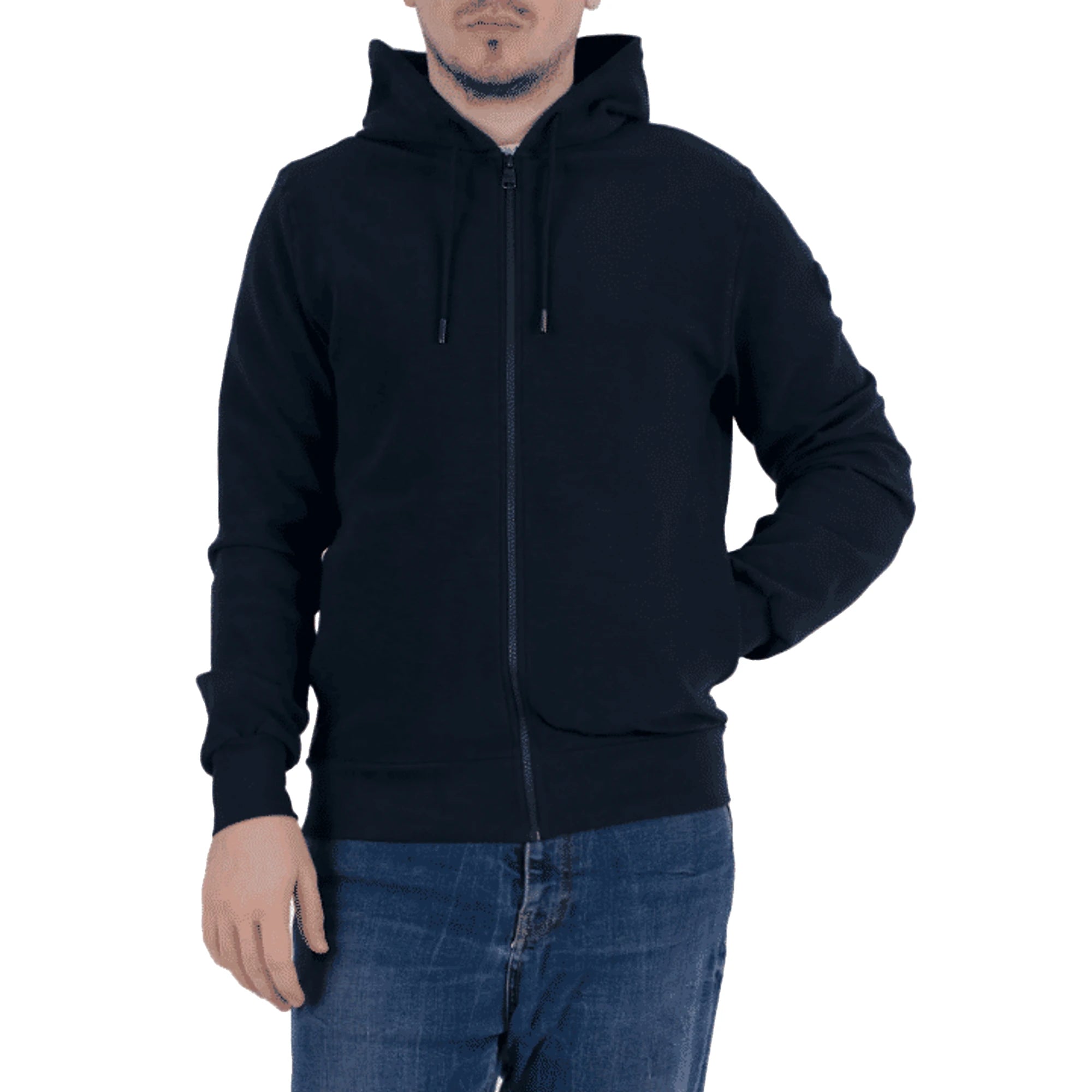 COLMAR Felpa Zip Uomo con Cappuccio Blu
