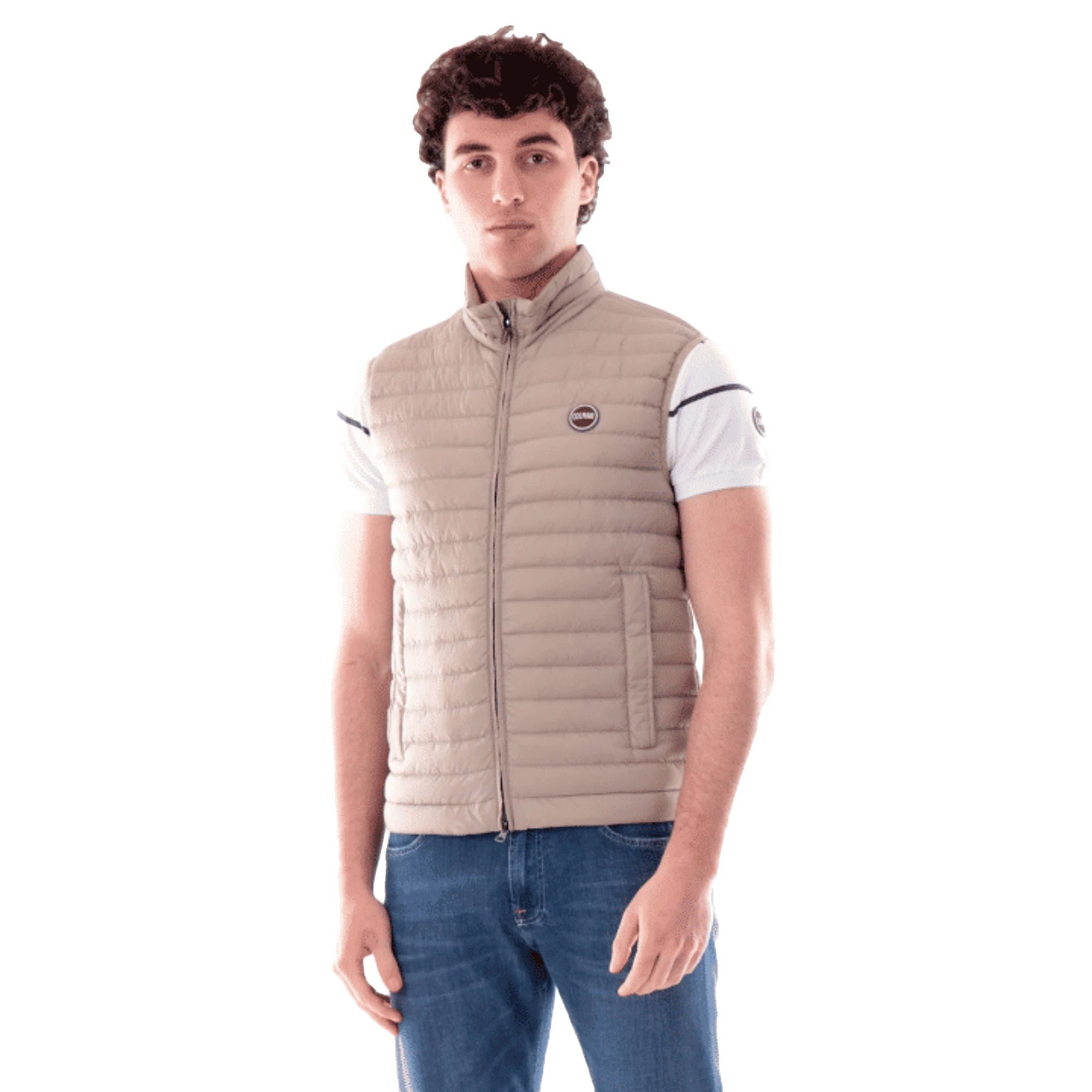 COLMAR Gilet Piumino Beige da Uomo
