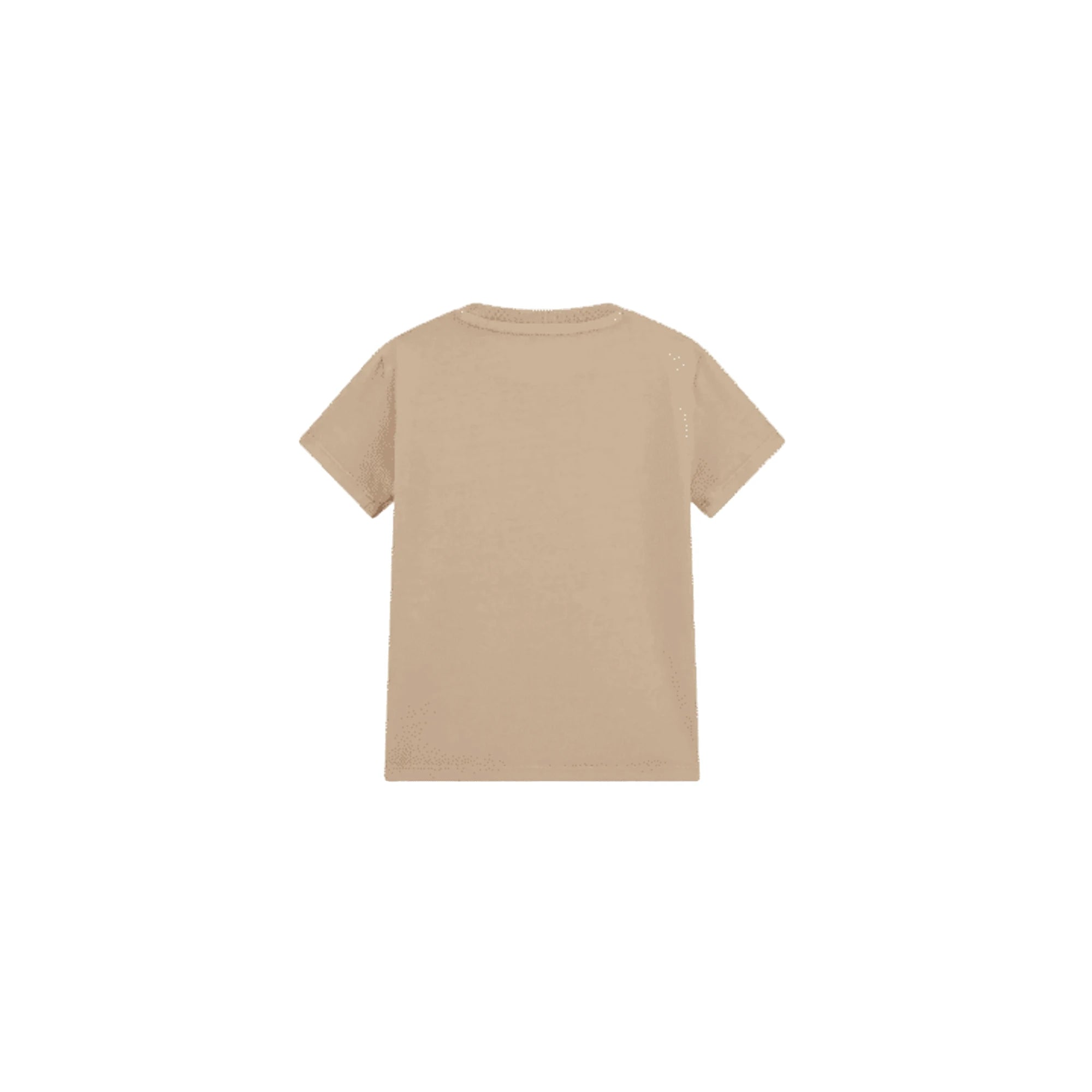 GUESS T-Shirt Beige con Logo Tono su Tono