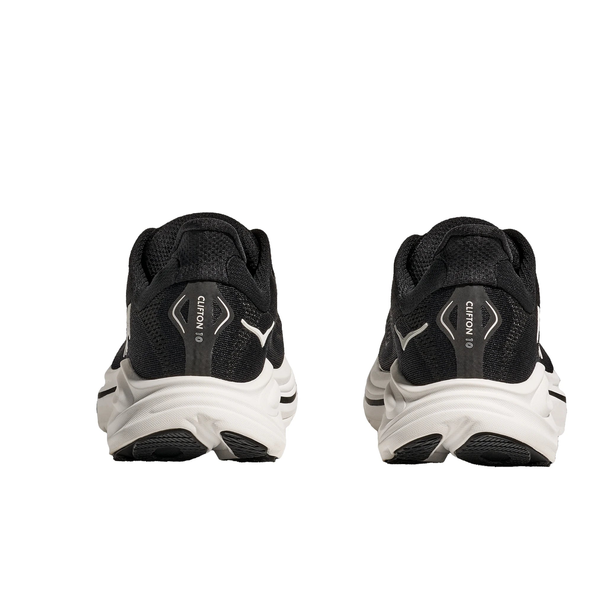 HOKA Clifton 10 Scarpe da Running da Uomo in Nero/Bianco