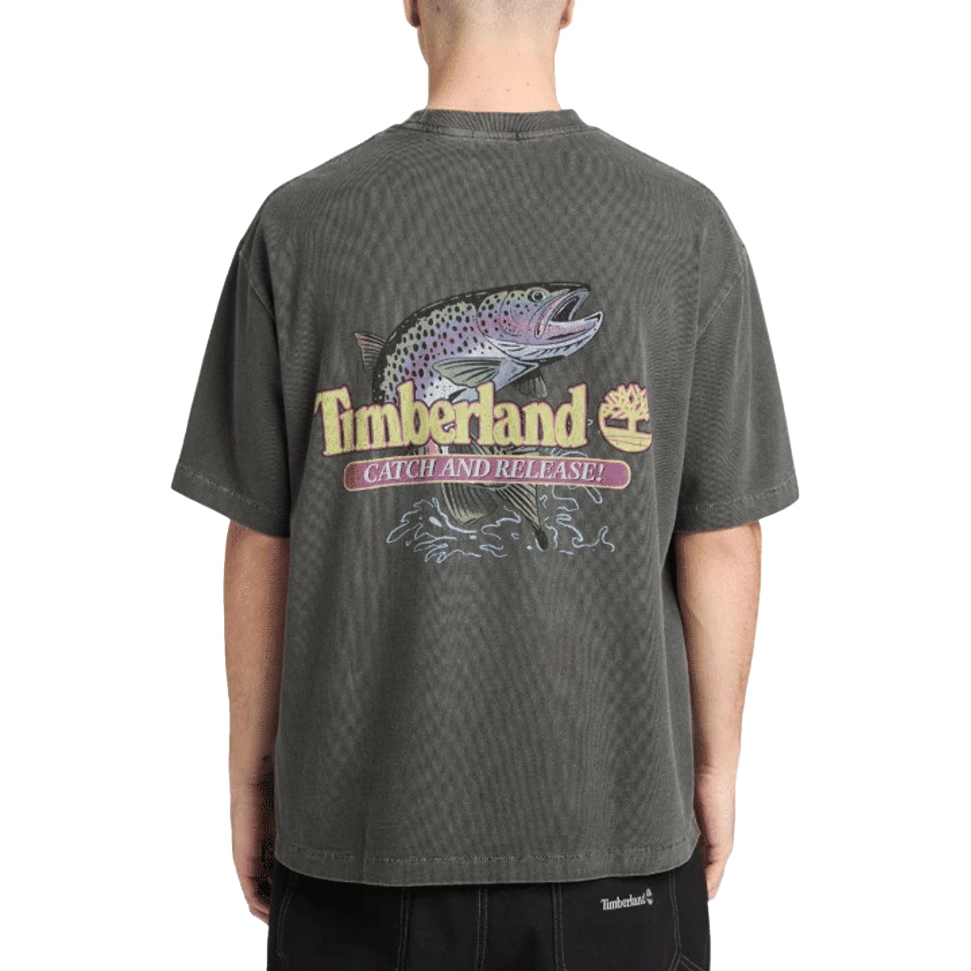 Timberland T-Shirt Timberland Fly Fishing Graphic Tee - Grigio
