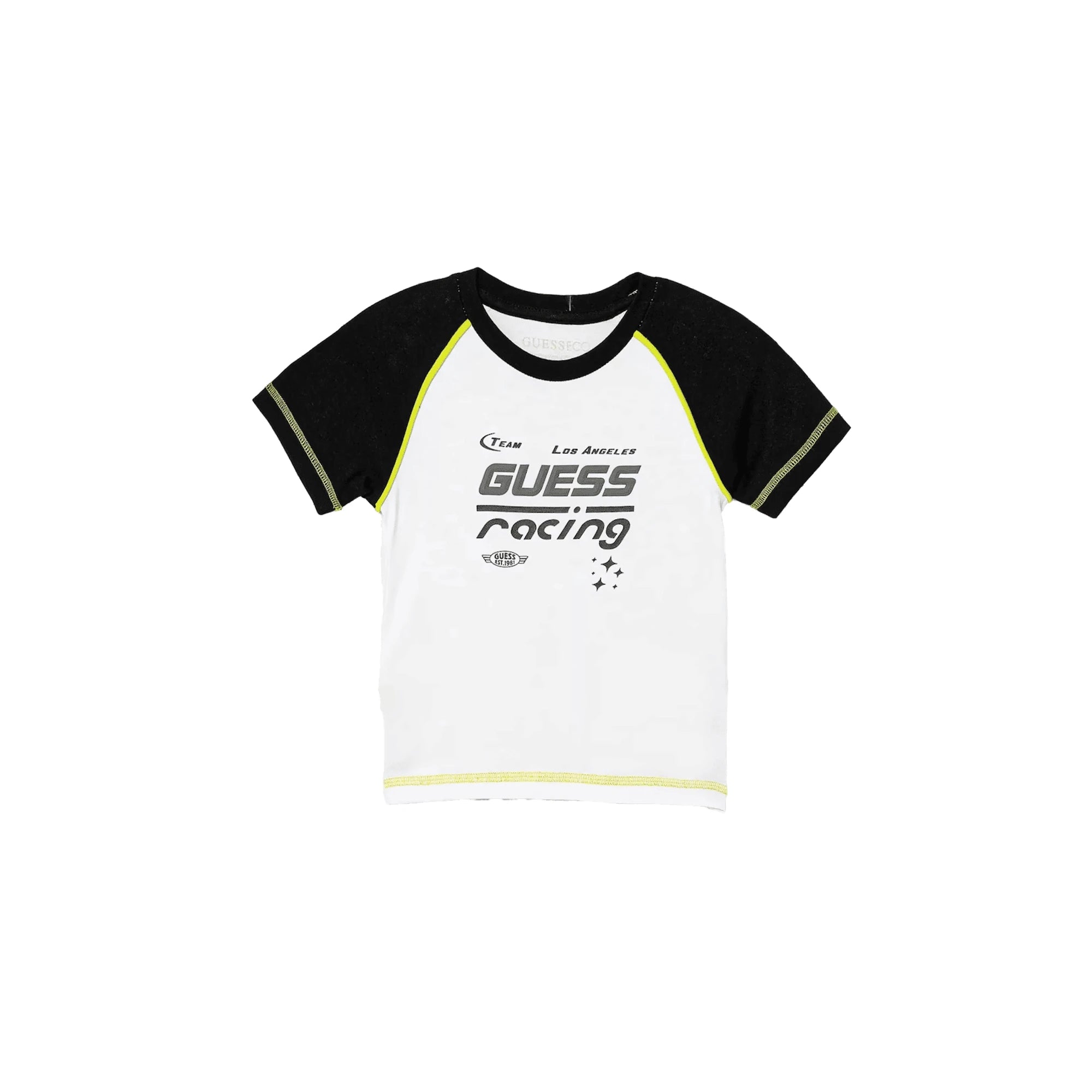 GUESS T-shirt da Bambino a Maniche Corte in Cotone Elastico