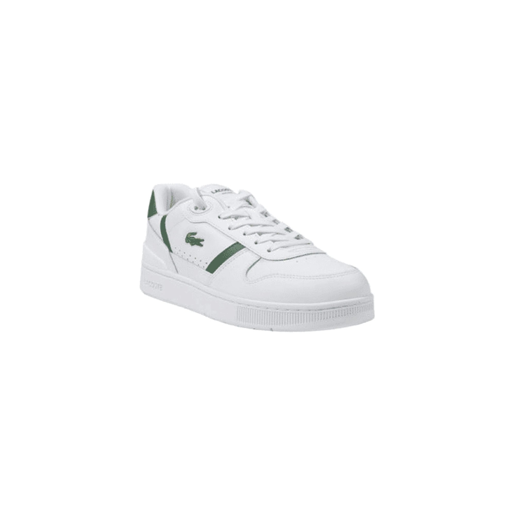 LACOSTE Sneakers da Uomo T-Clip in Bianco/Verde