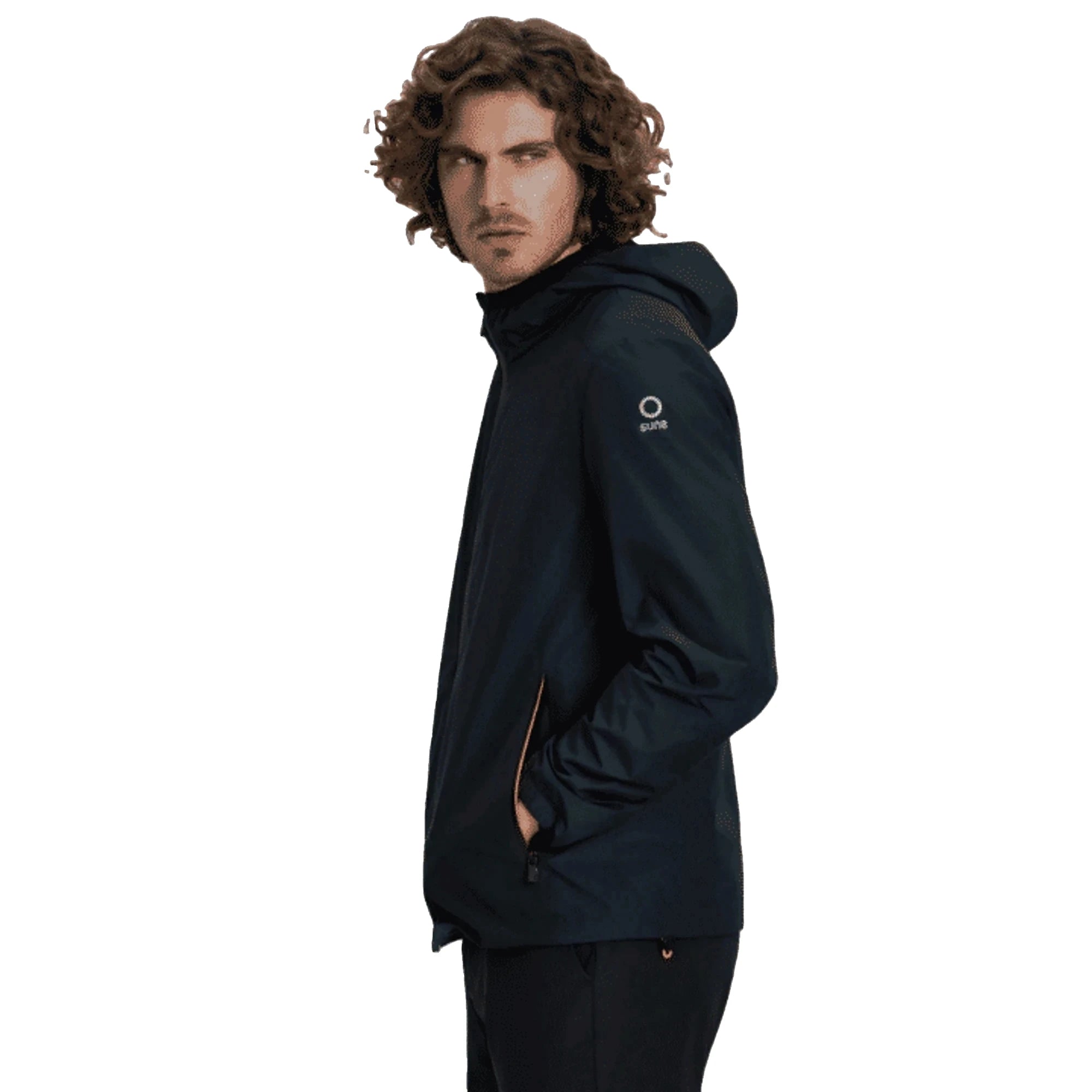 SUNS Giubbotto Uomo Fla Mesh Antivento e Antipioggia