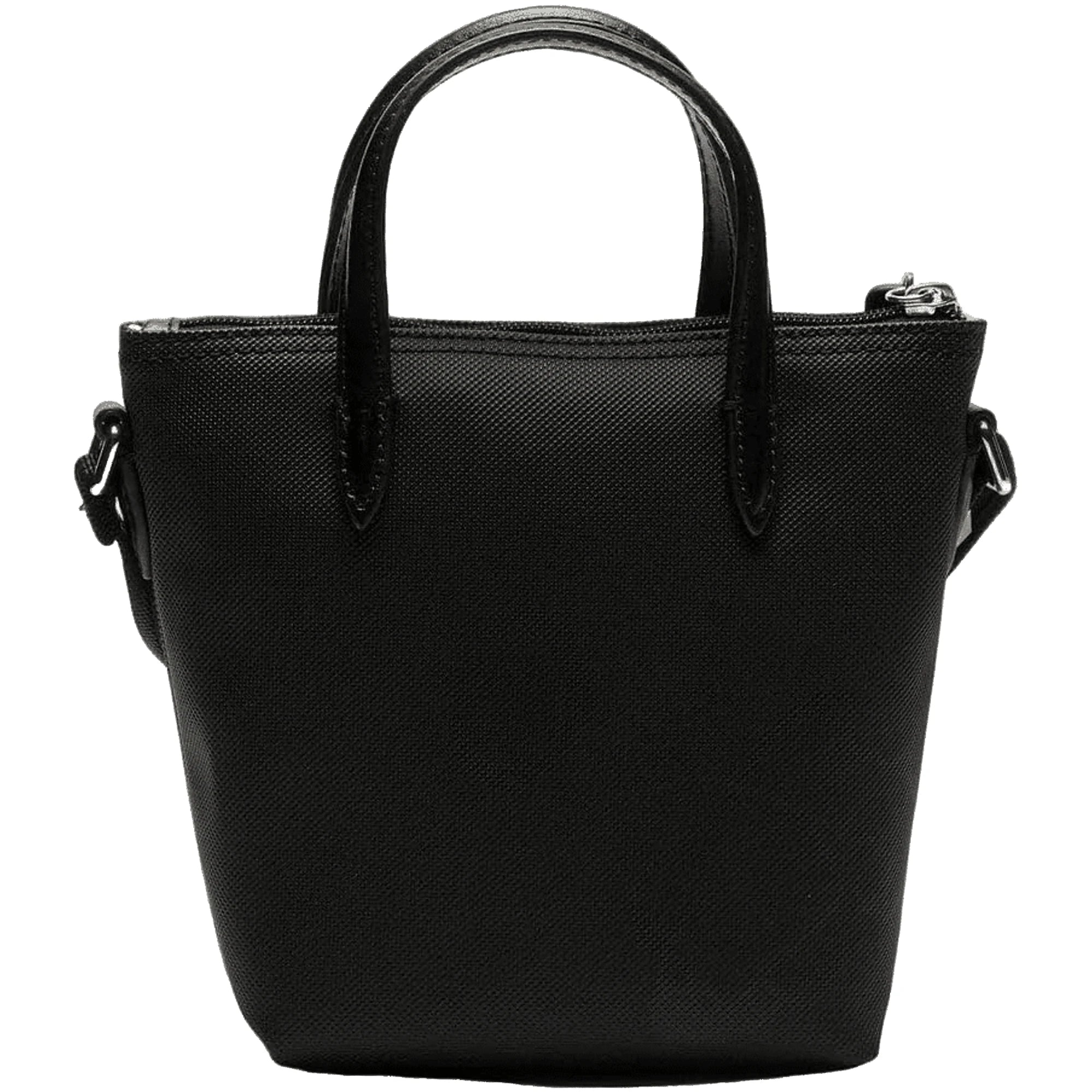 LACOSTE Borsa da Donna Nera in Mini Piqué