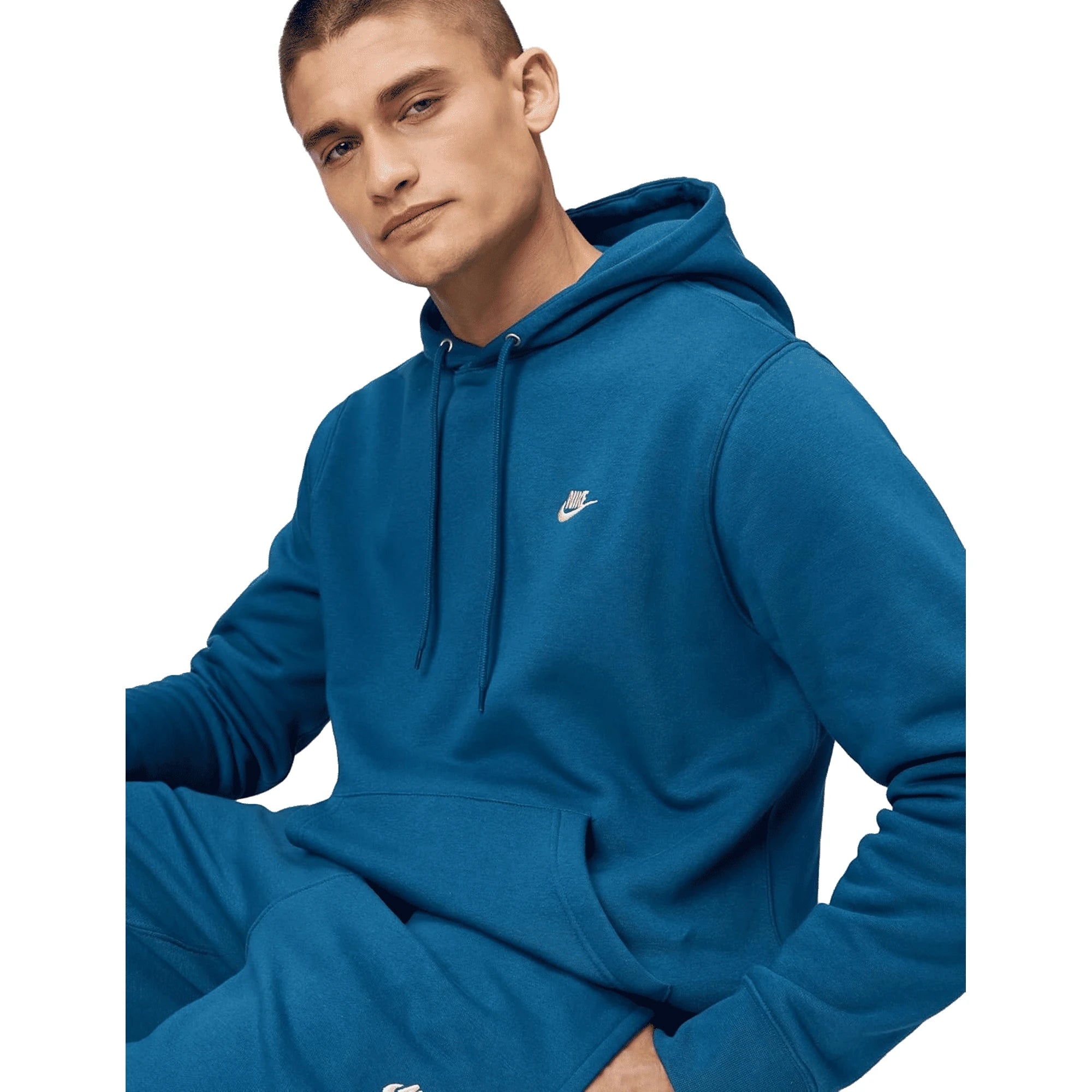 Nike Club BB Po Felpa con Cappuccio Uomo