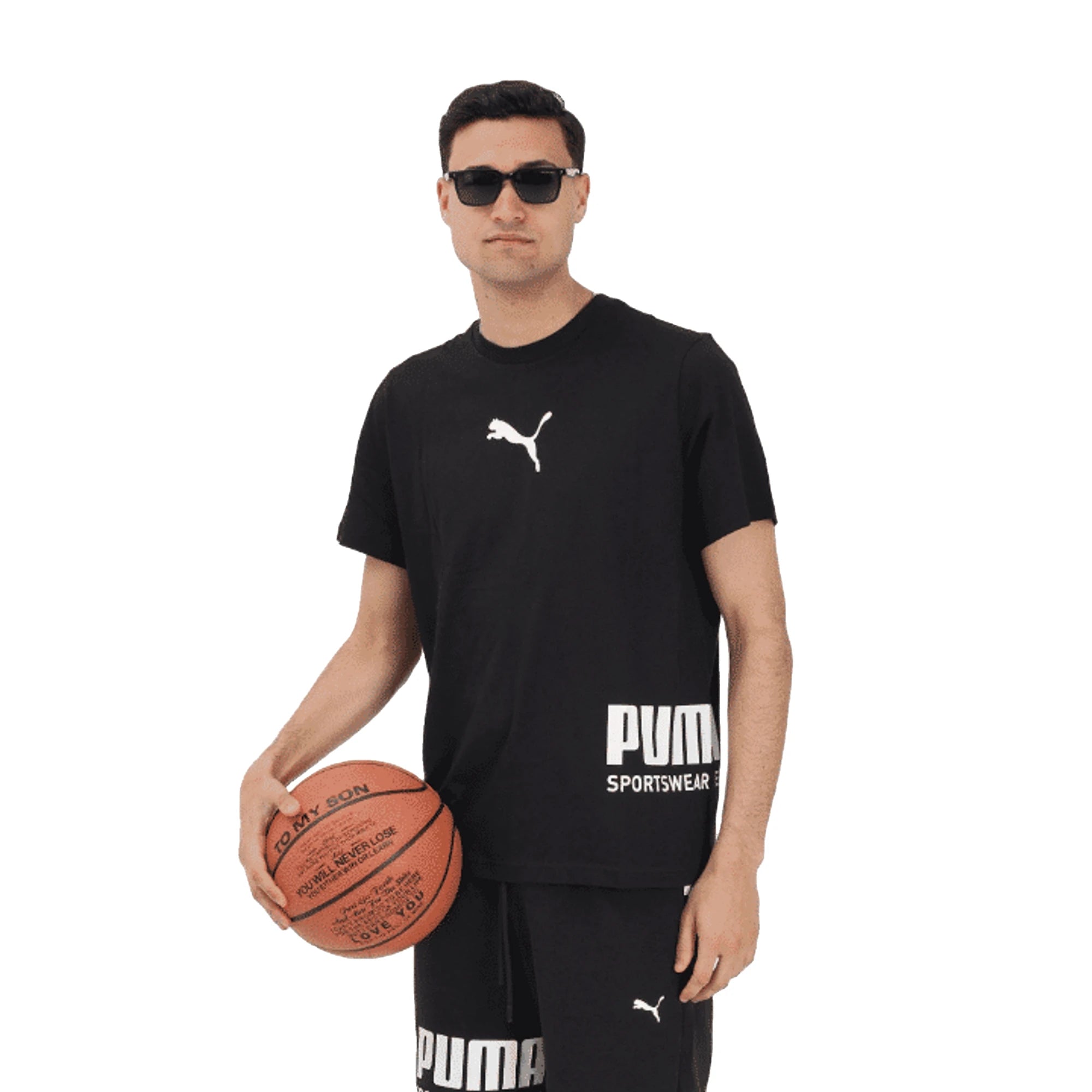 PUMA T-shirt Sport Graphic Relaxed Uomo Nera