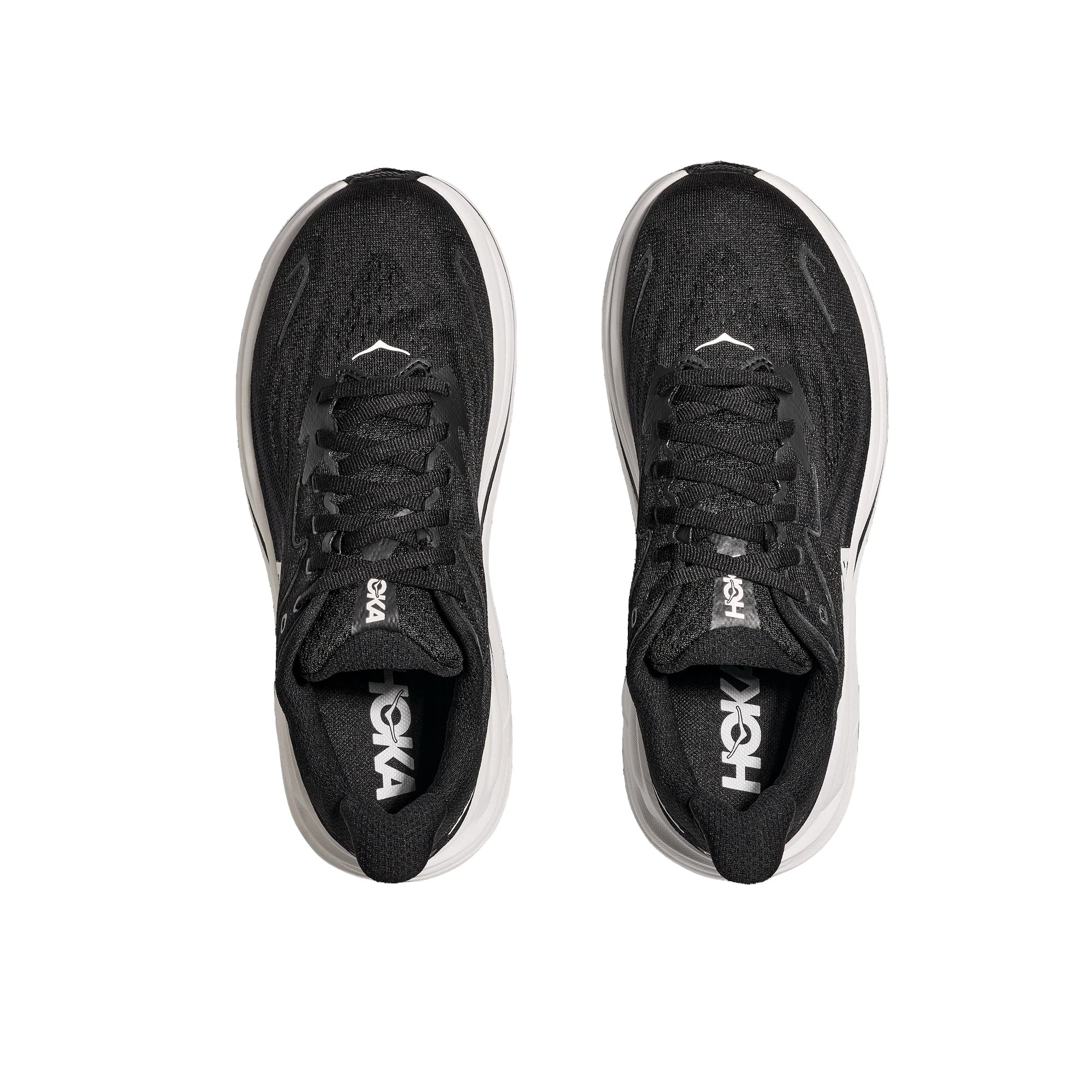 HOKA Clifton 10 Scarpe da Running da Uomo in Nero/Bianco