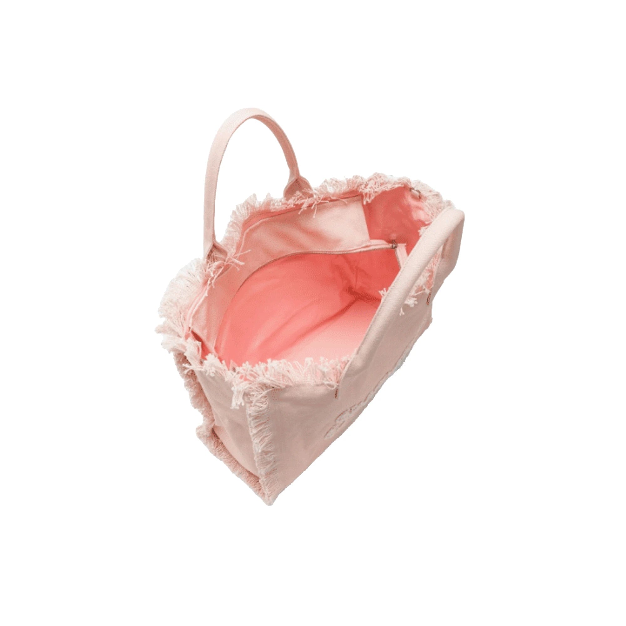 SUN68 Shopping Bag Media in Tela di Cotone Porcellana