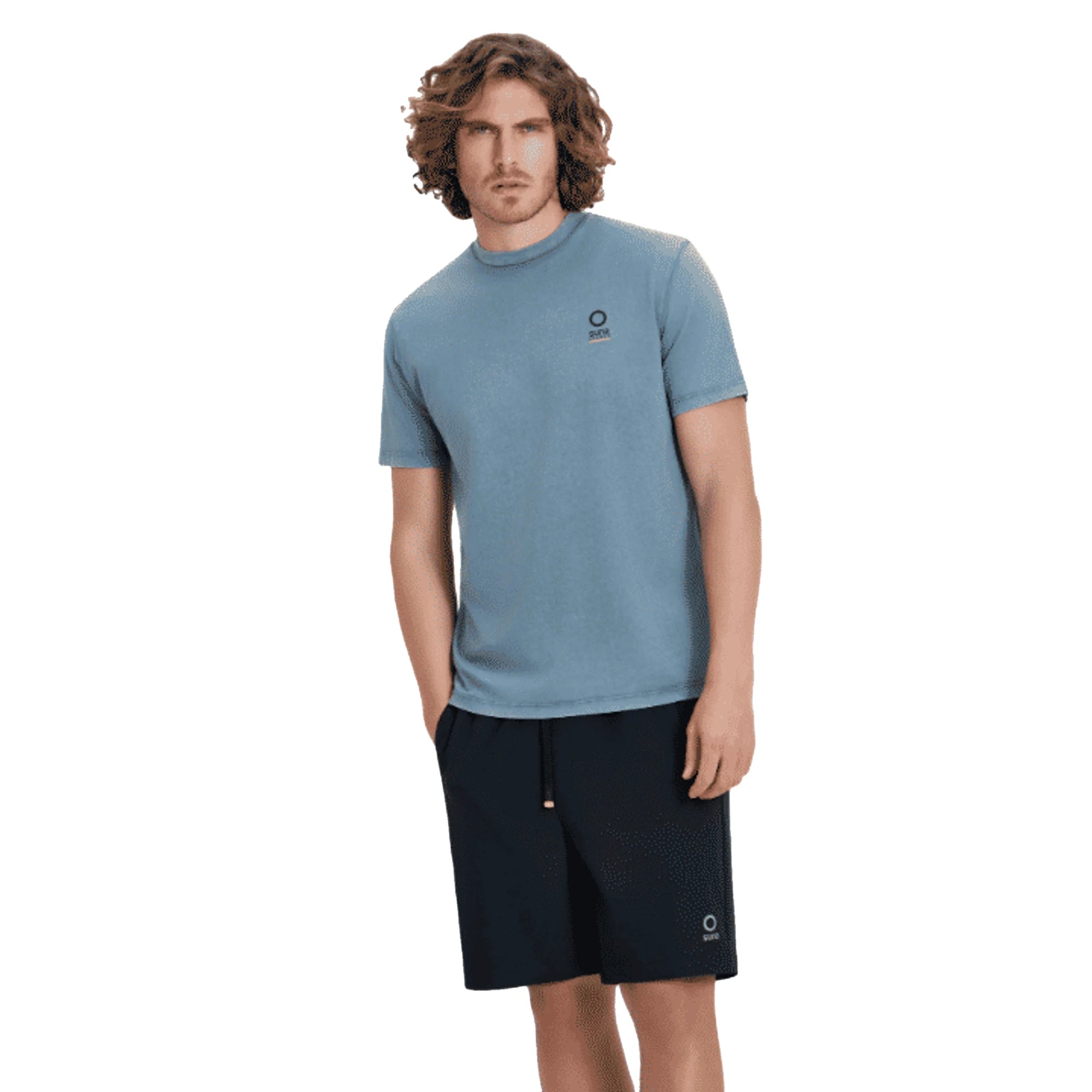 SUNS T-shirt Uomo Boards Paolo Old Dye Cotone Organico