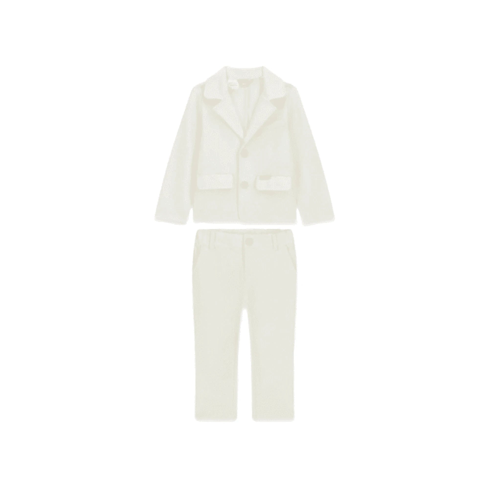 GUESS Completo da Neonato Blazer e Pantalone Elegante in Bianco