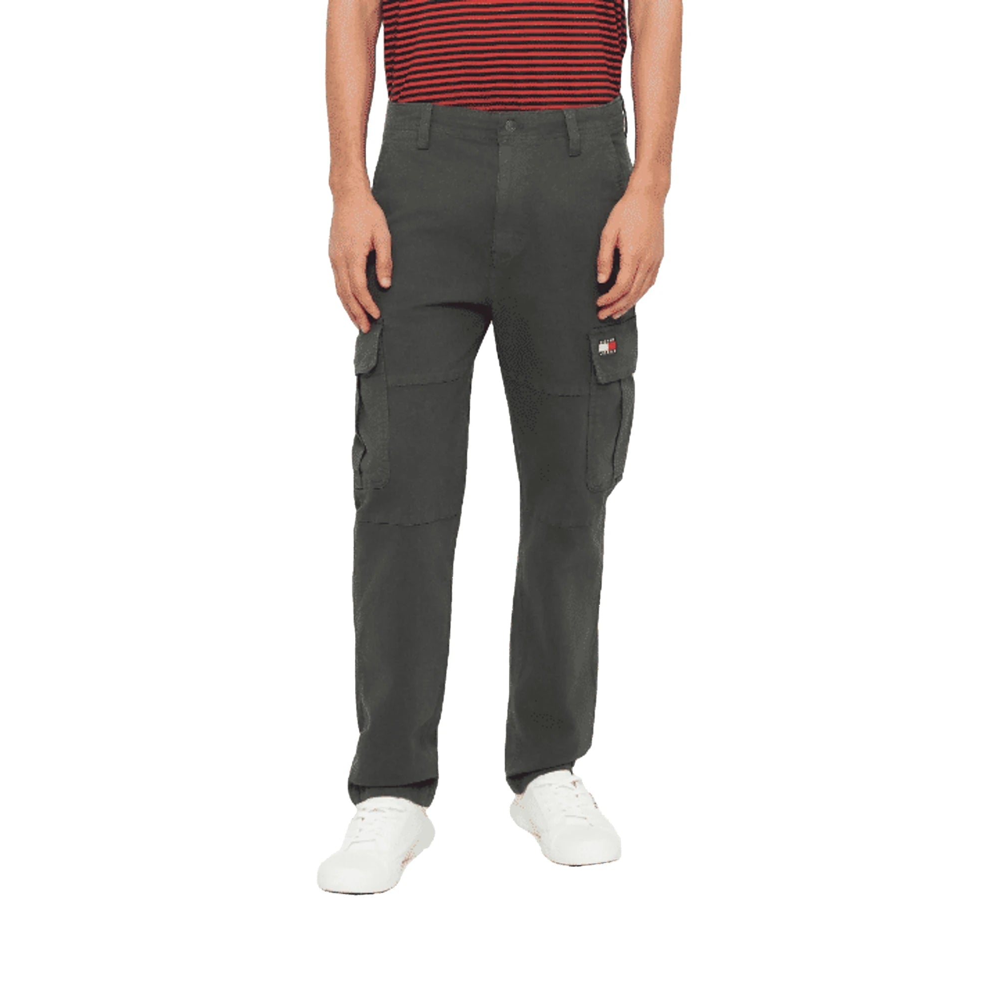 TOMMY HILFIGER Pantaloni Cargo Marroni in Cotone da Uomo