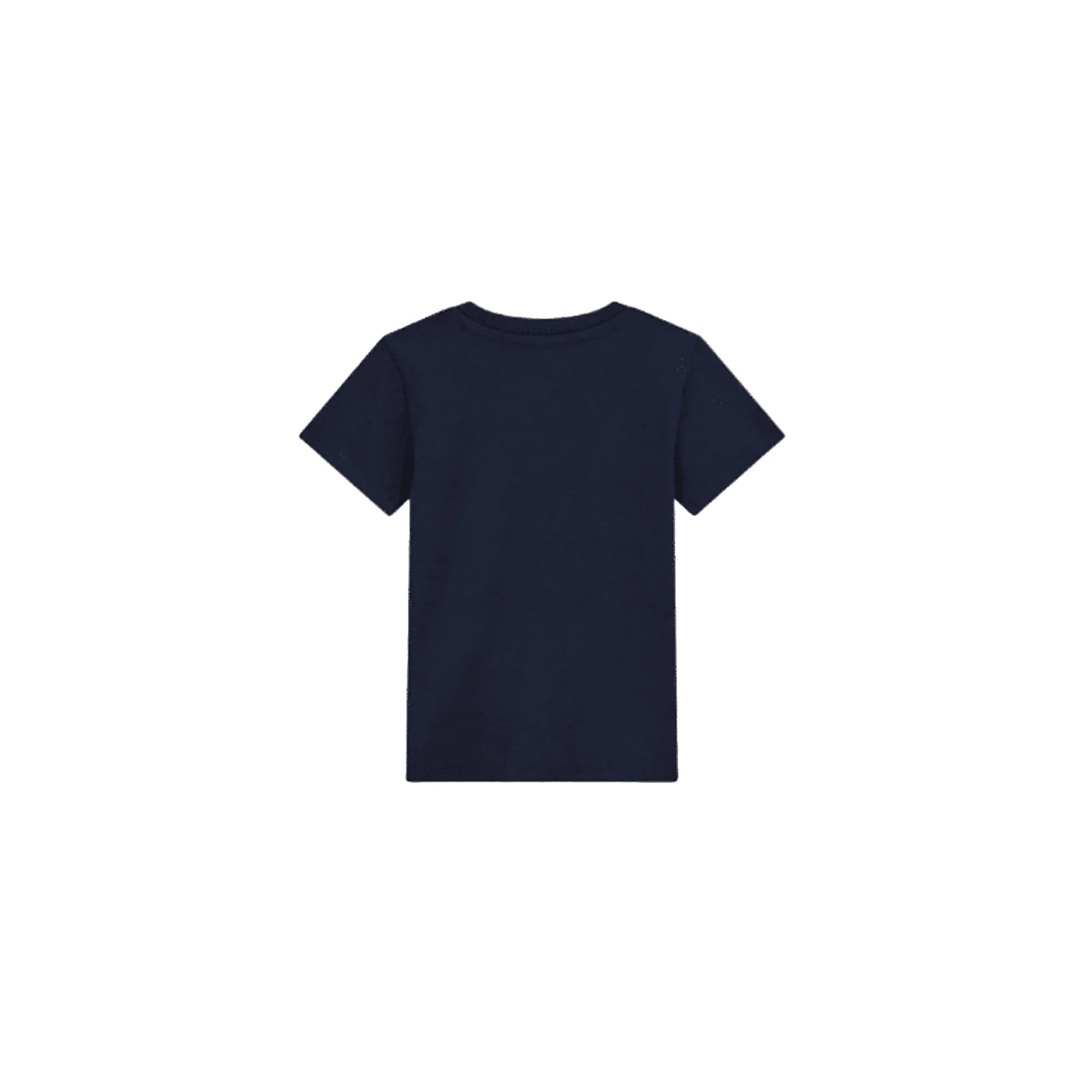 GUESS T-Shirt Maxi Logo Verticale Blu Navy