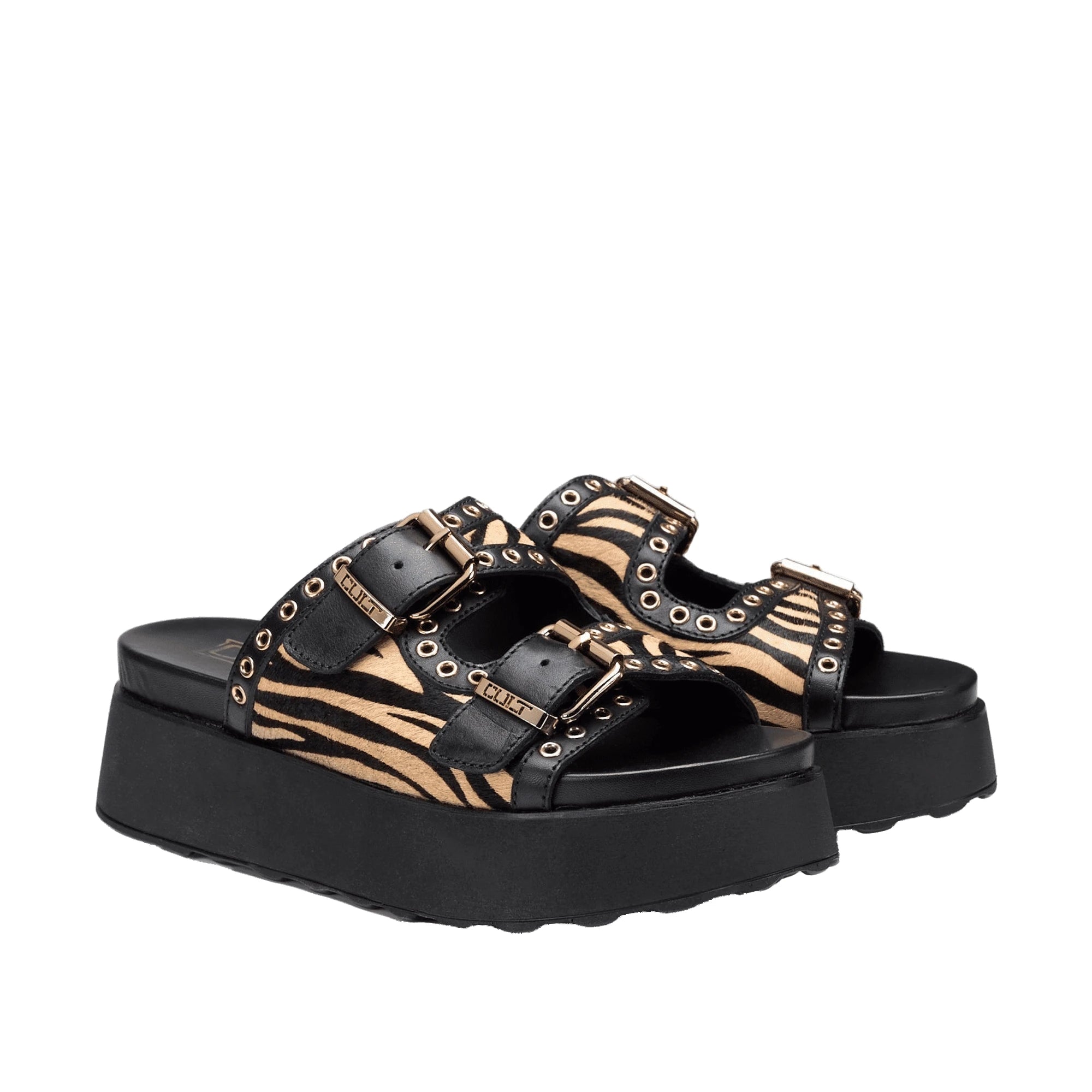 CULT Sandalo Janis 4306 Zebrato Platform Donna