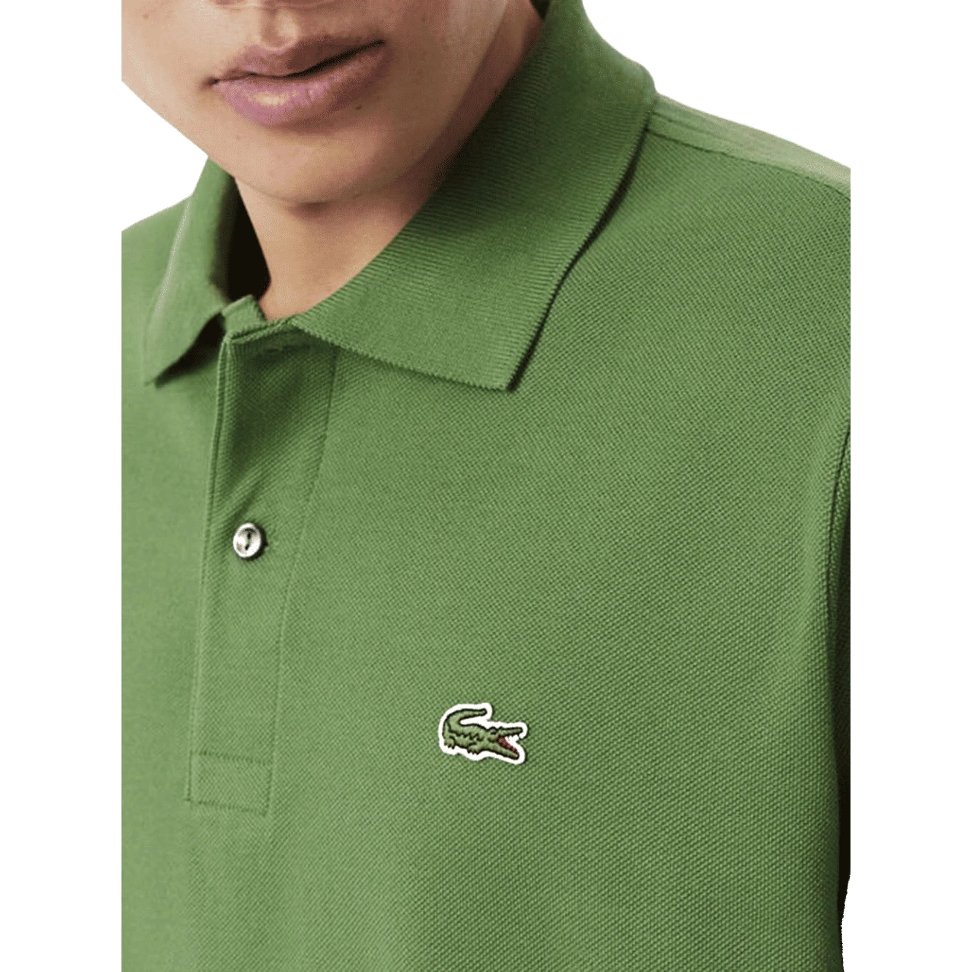LACOSTE Polo da Uomo in Cotone Piqué Verde