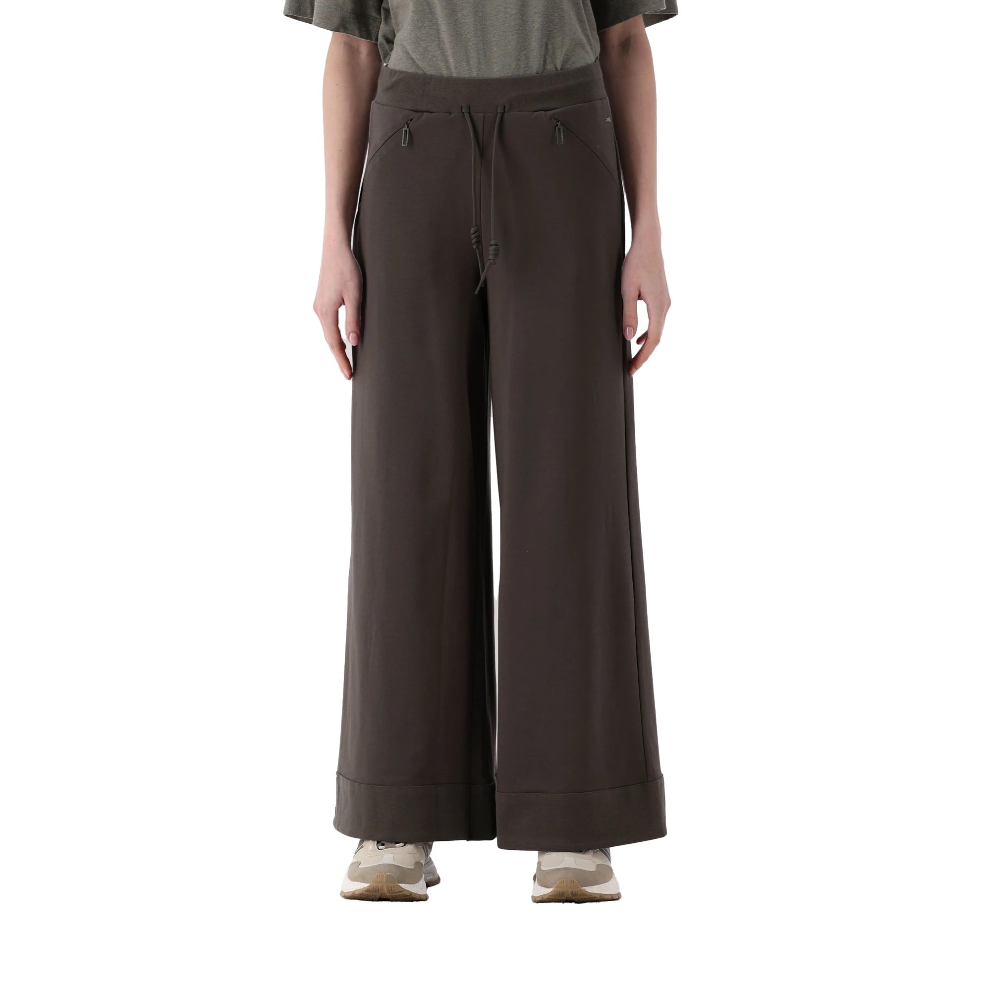 JEANNE BARET Pantalone Pull-On Gamba Ampia Verbena