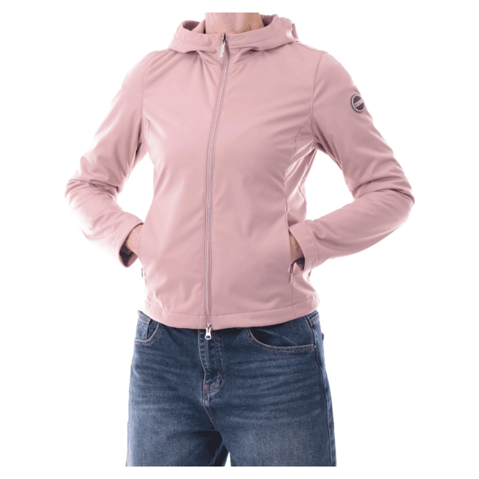 COLMAR Giubbino Rosa con Cappuccio Impermeabile Donna