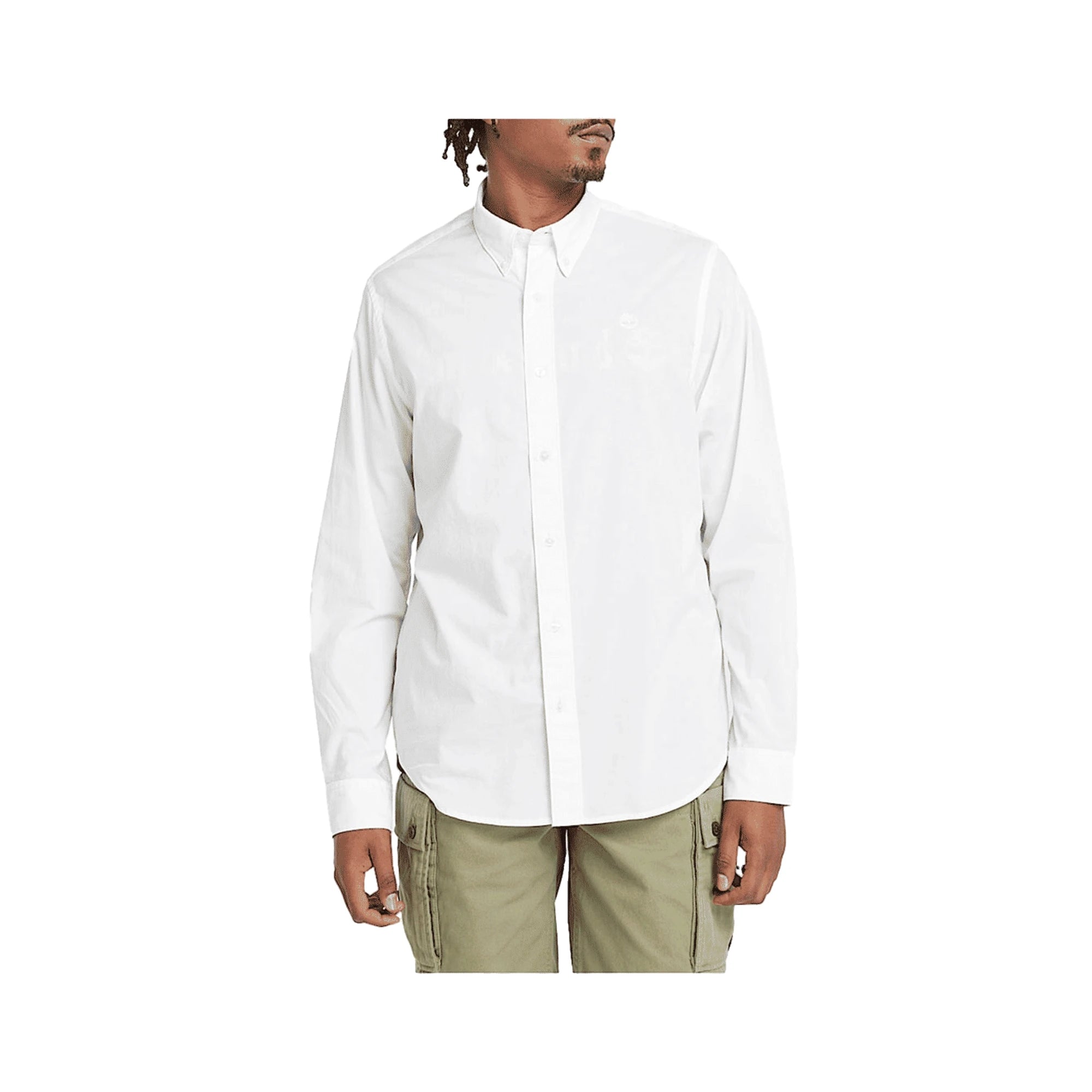 TIMBERLAND Camicia Uomo Cotone Biologico Bianca
