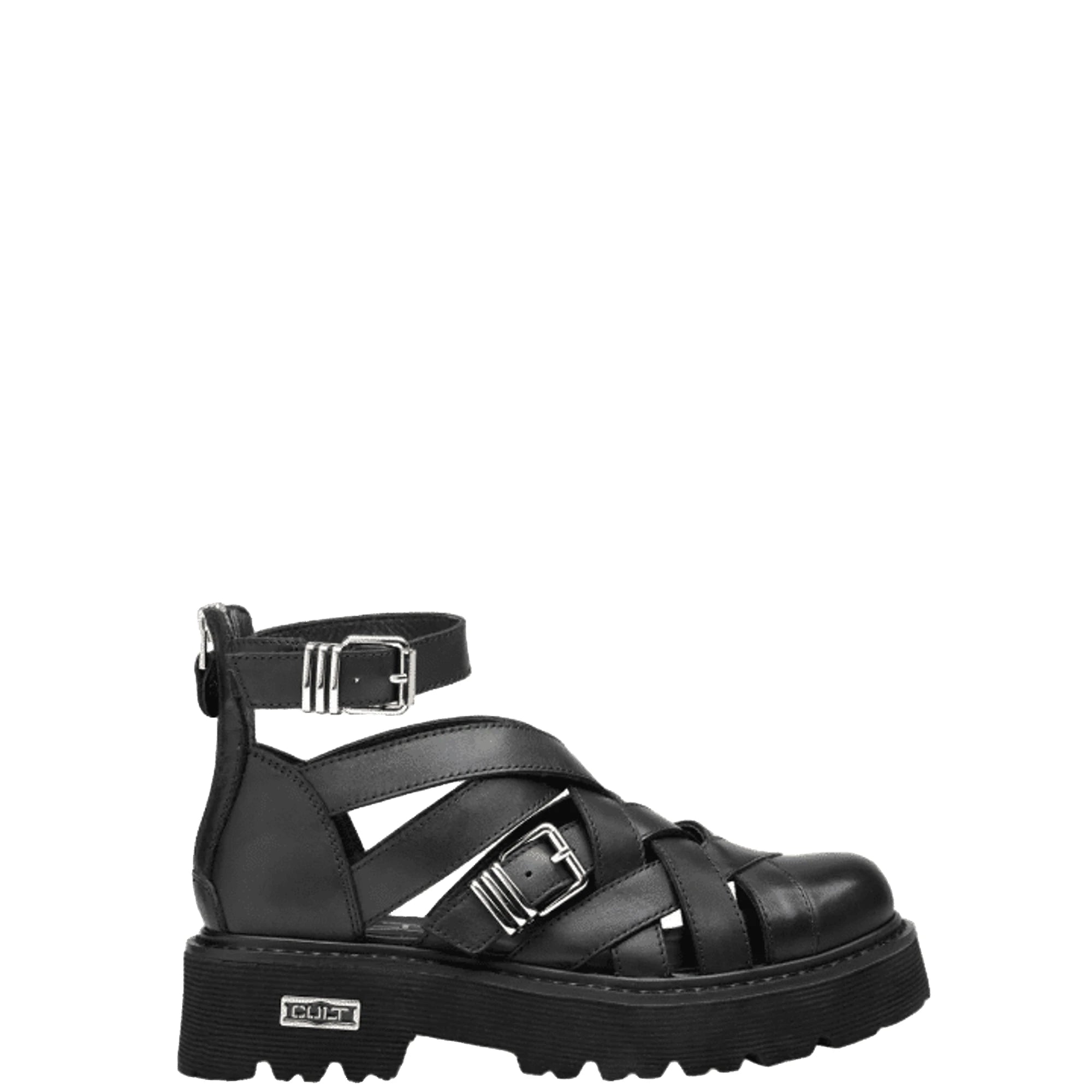CULT Sandalo Donna SLASH 4694 in Pelle Nero