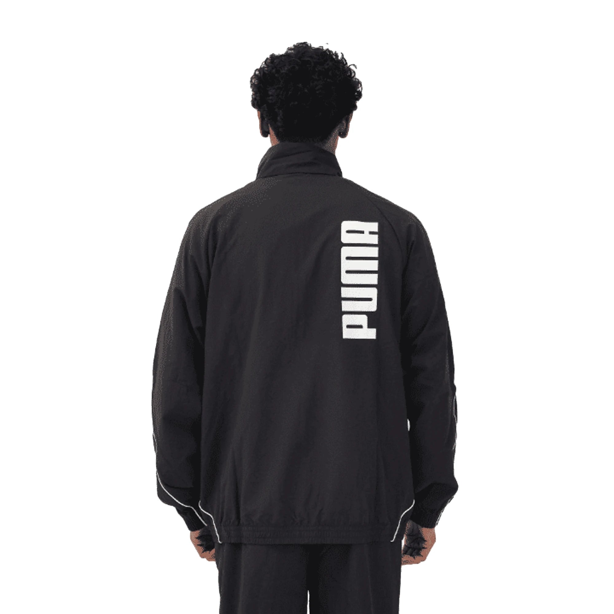 PUMA Giacca a Vento Sportiva Nera Uomo