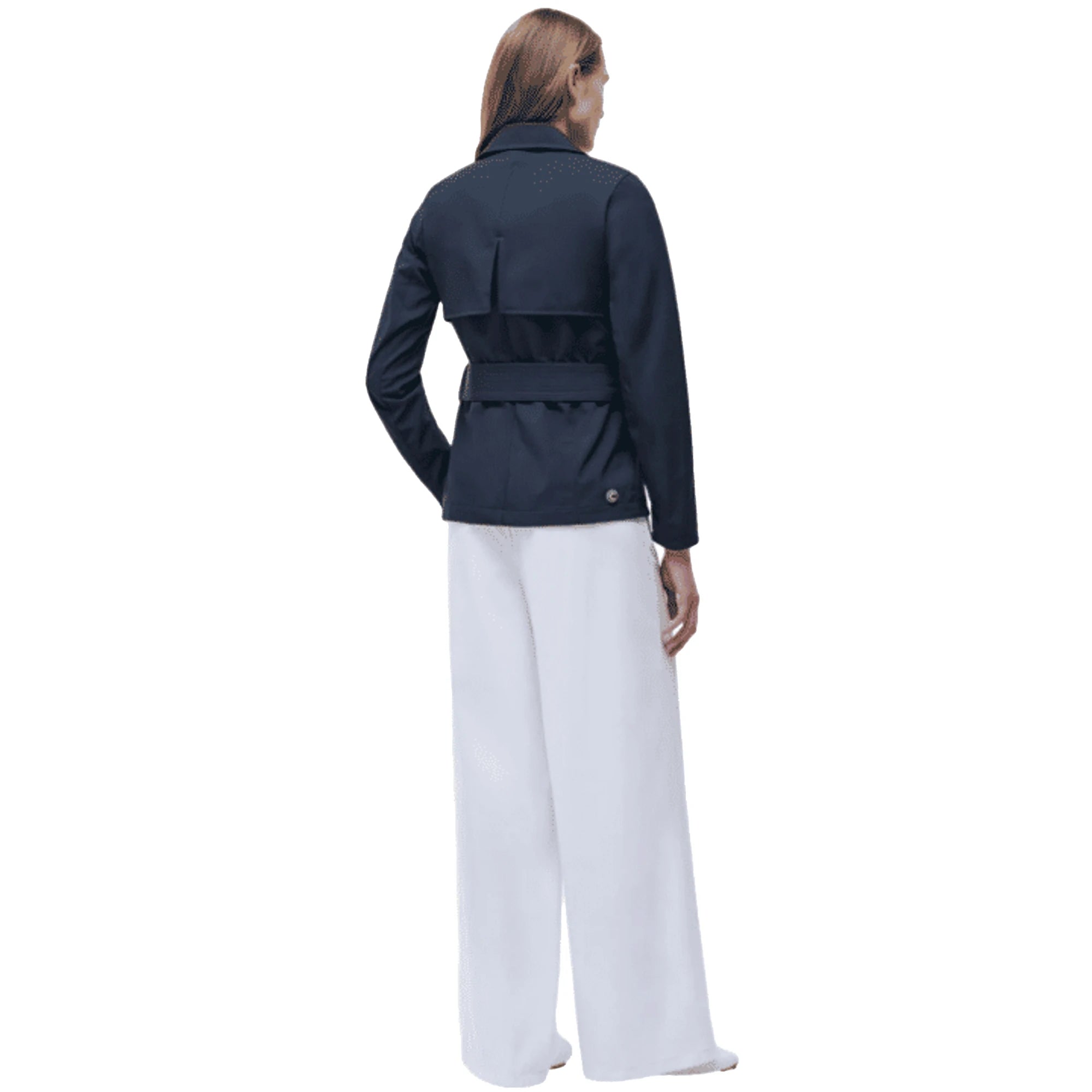 COLMAR Trench Doppiopetto in Blu con Cintura da Donna