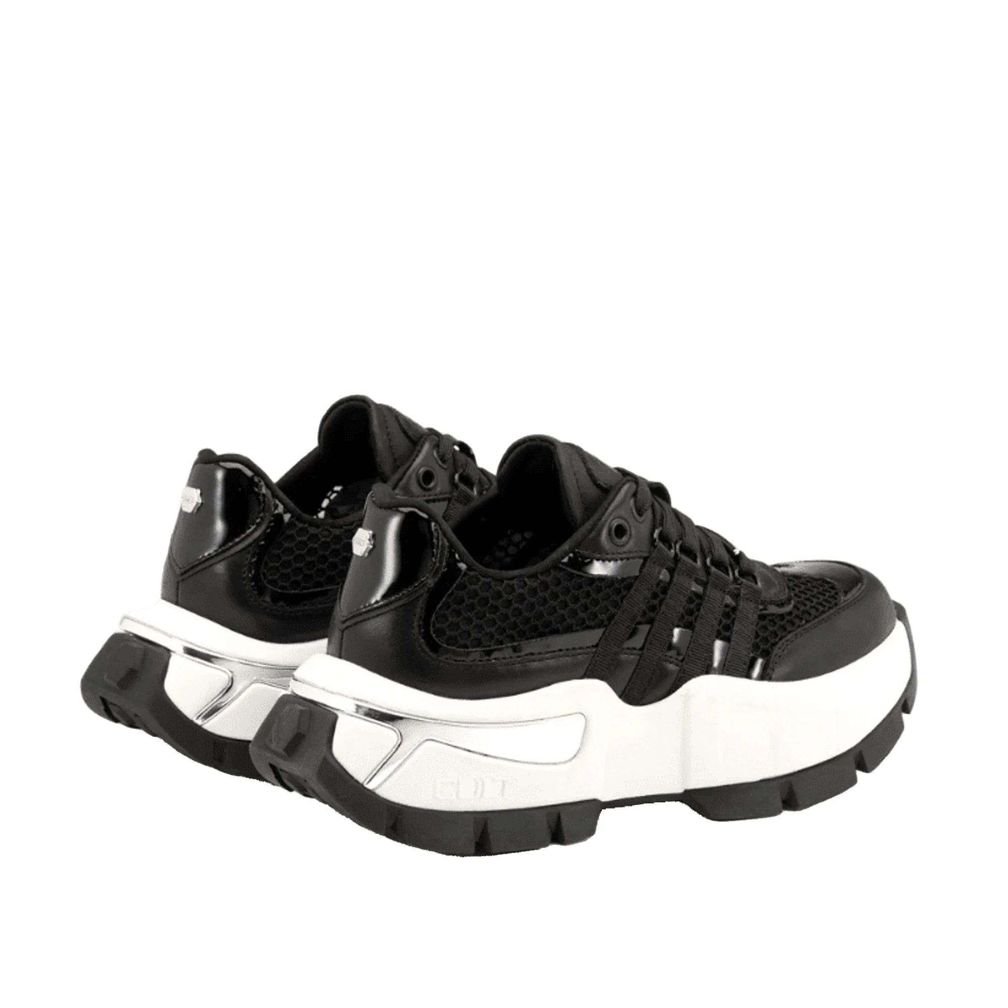 CULT TAYLOR 4703 Sneaker Nera Pelle Mesh