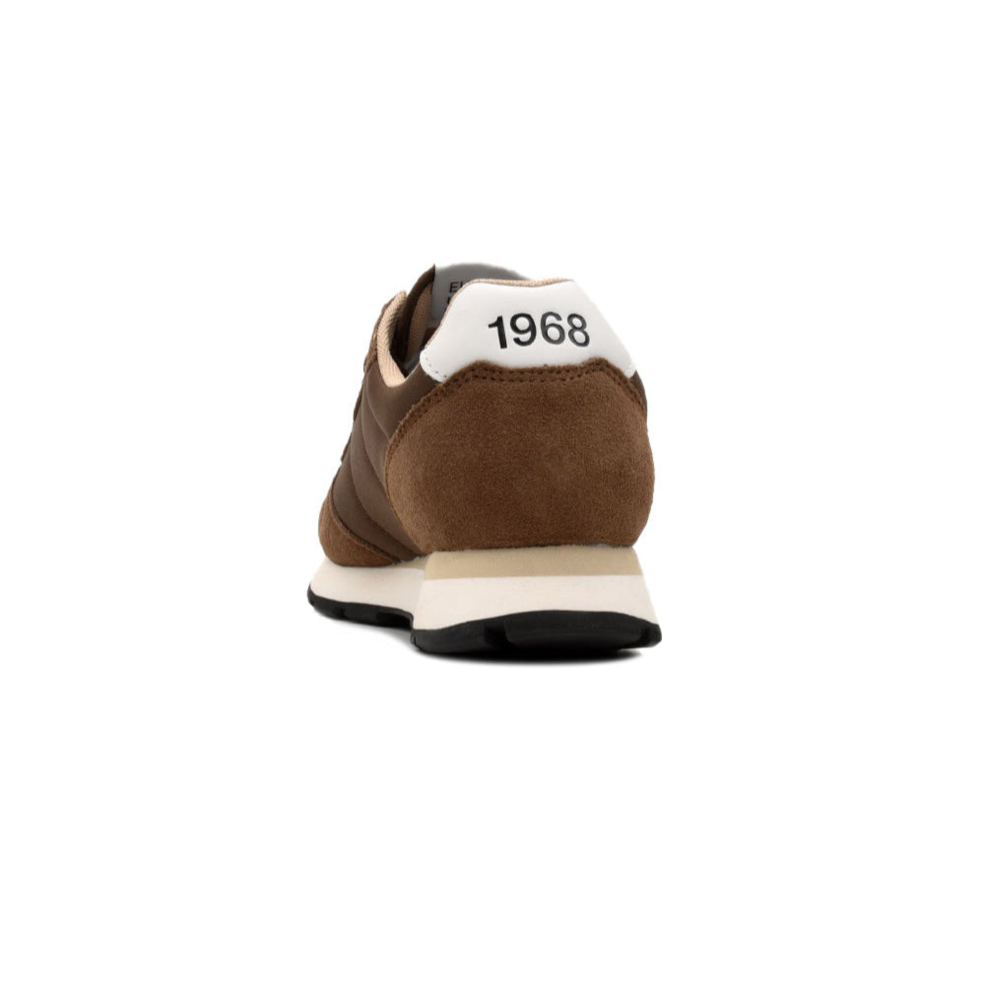 Sneakers Uomo Marrone, scamosciata con logo laterale