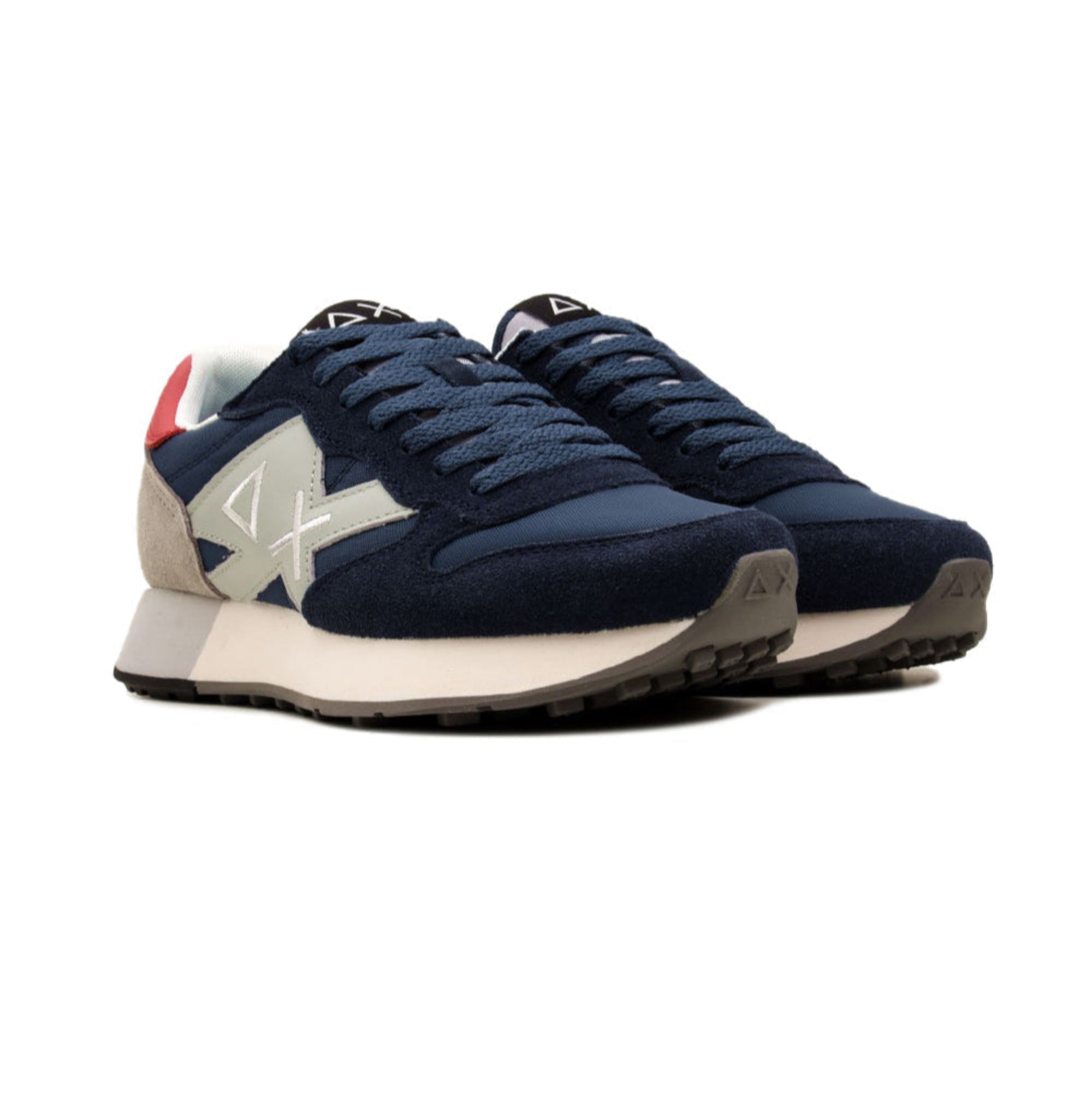 Sneakers Uomo con tomaia scamosciata e suola bicolore