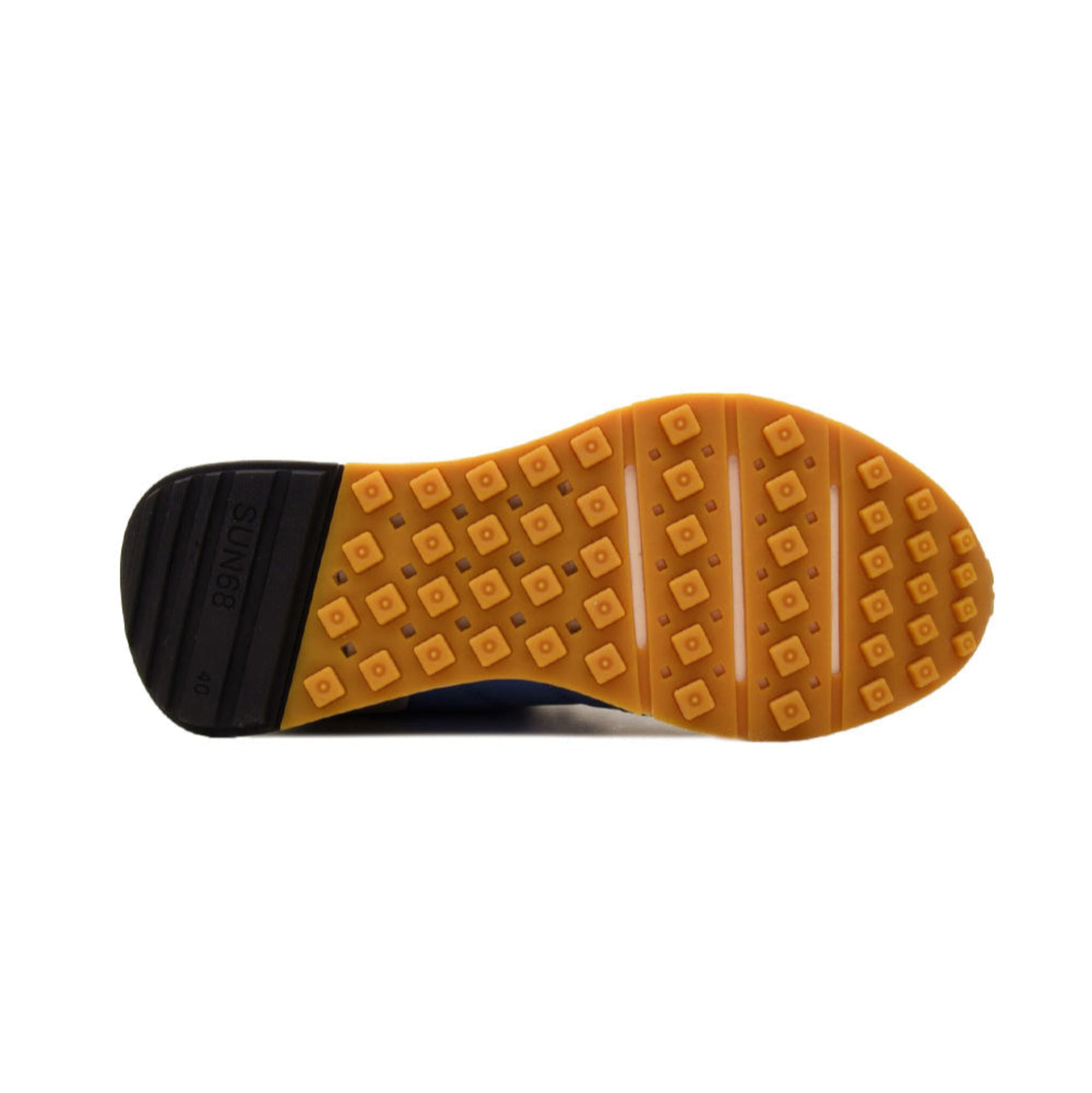 Sneakers Uomo con inserti scamosciati e suola colorata
