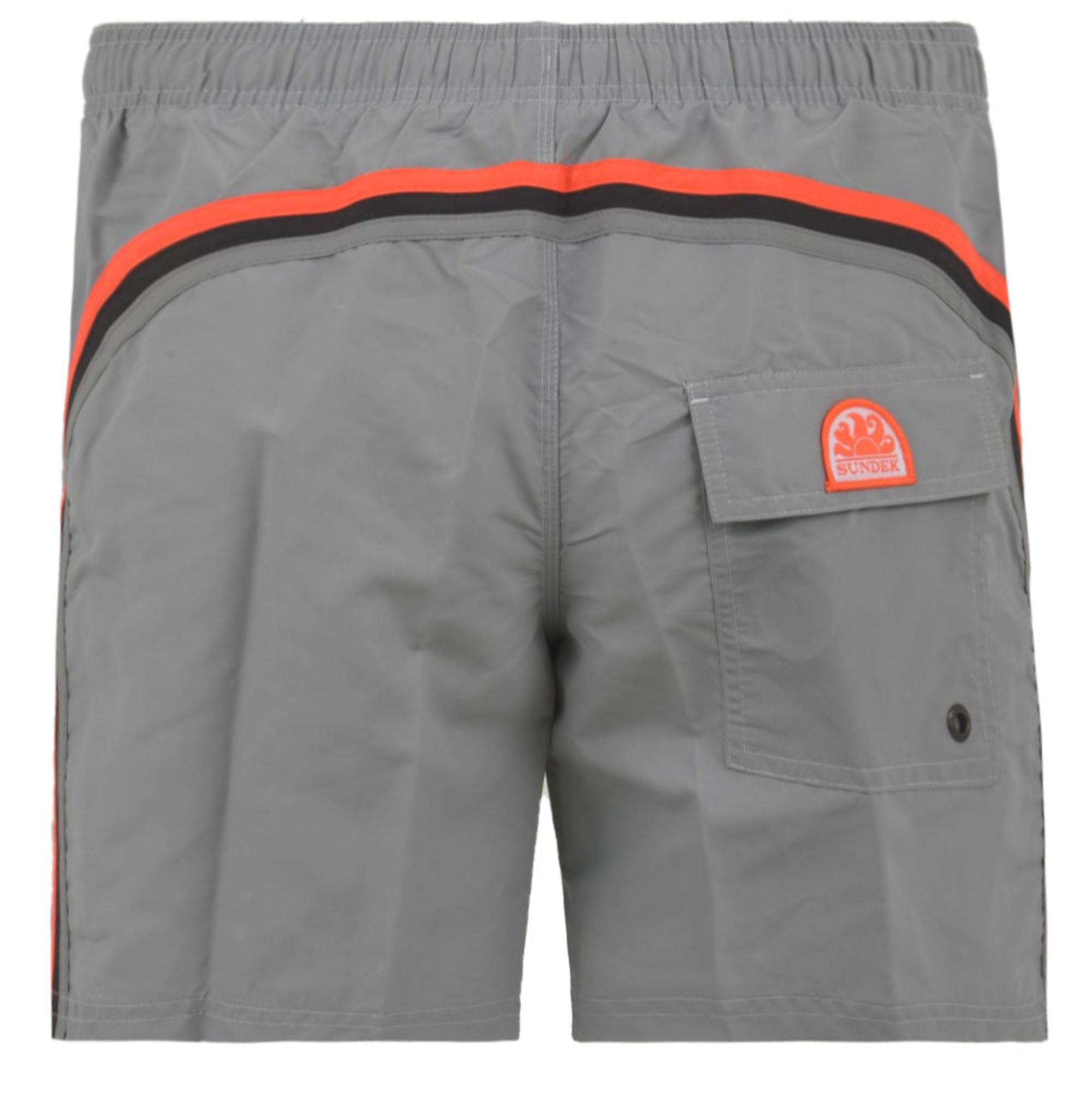 Costume Uomo Grigio, con dettaglio iconico colorato posteriore