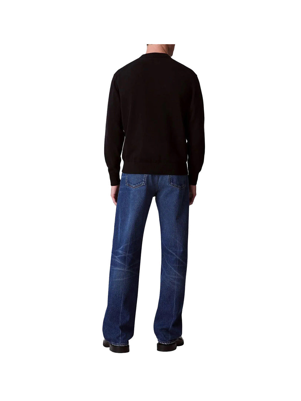 Felpa Eu Ls Cotton Relaxed Uomo - Nero
