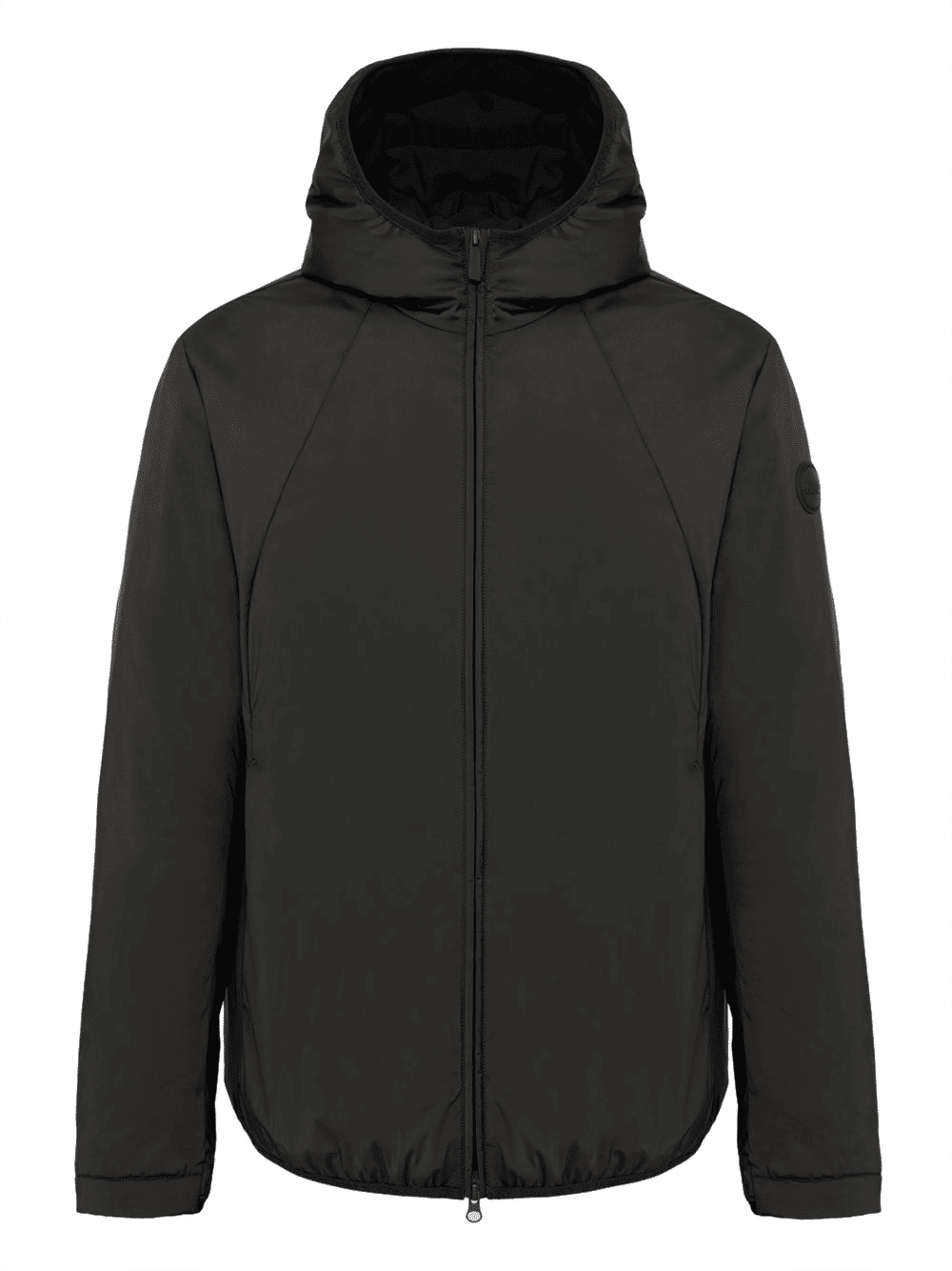 Giubbotto con cappuccio in tessuto tecnico