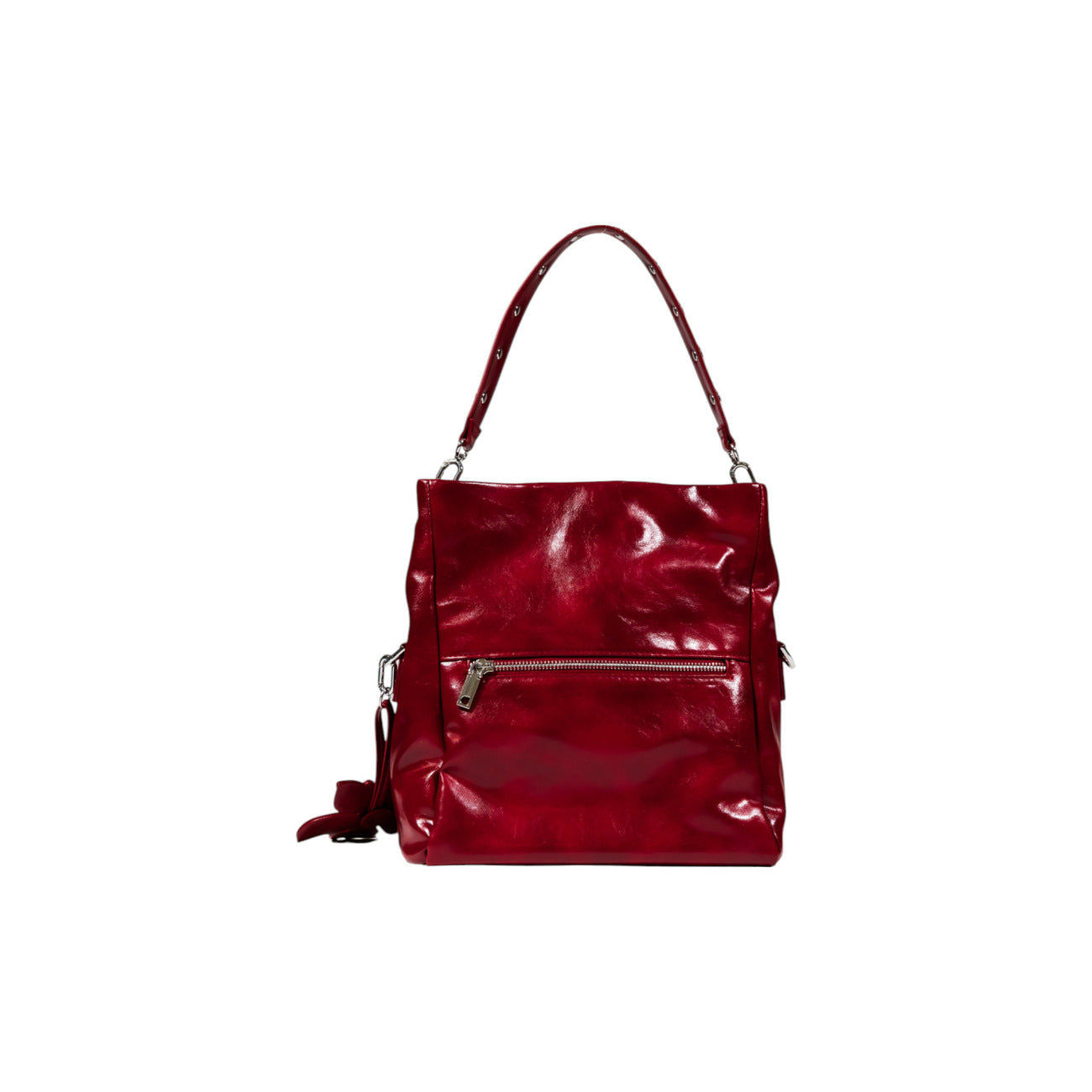 Borsa Donna in similpelle Rossa, doppia portabilità con tasca posteriore