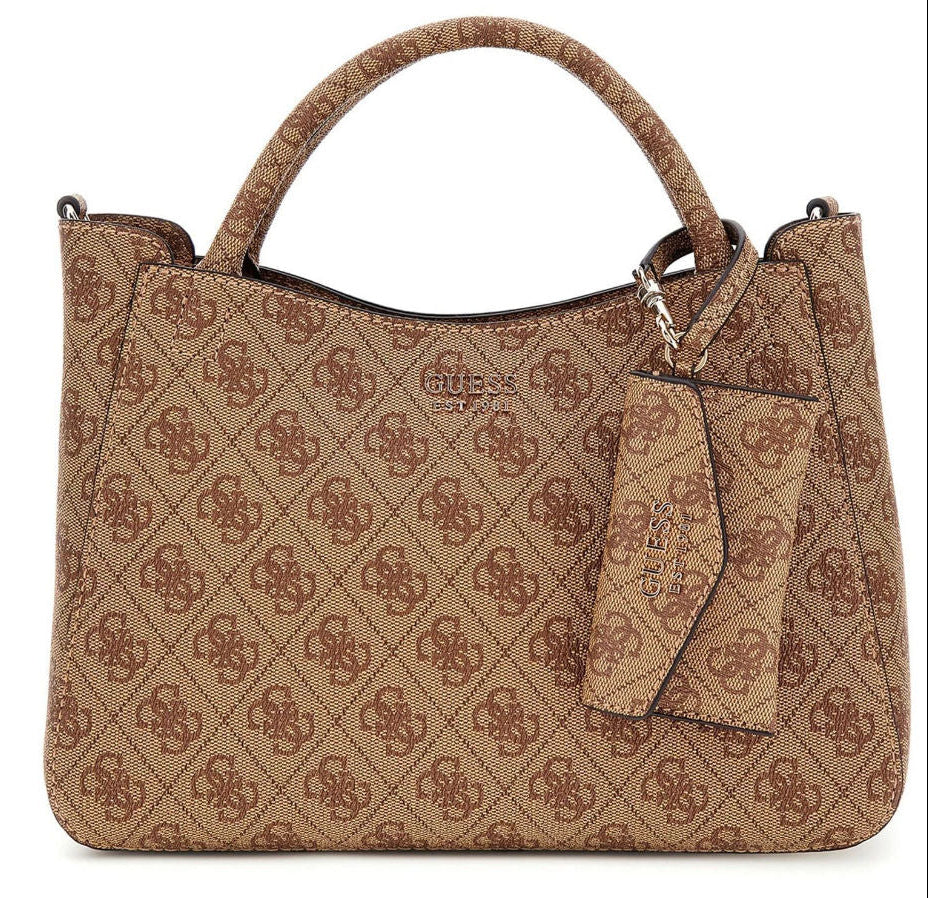 Borsa Donna Brenton con motivo logo e portachiavi applicato