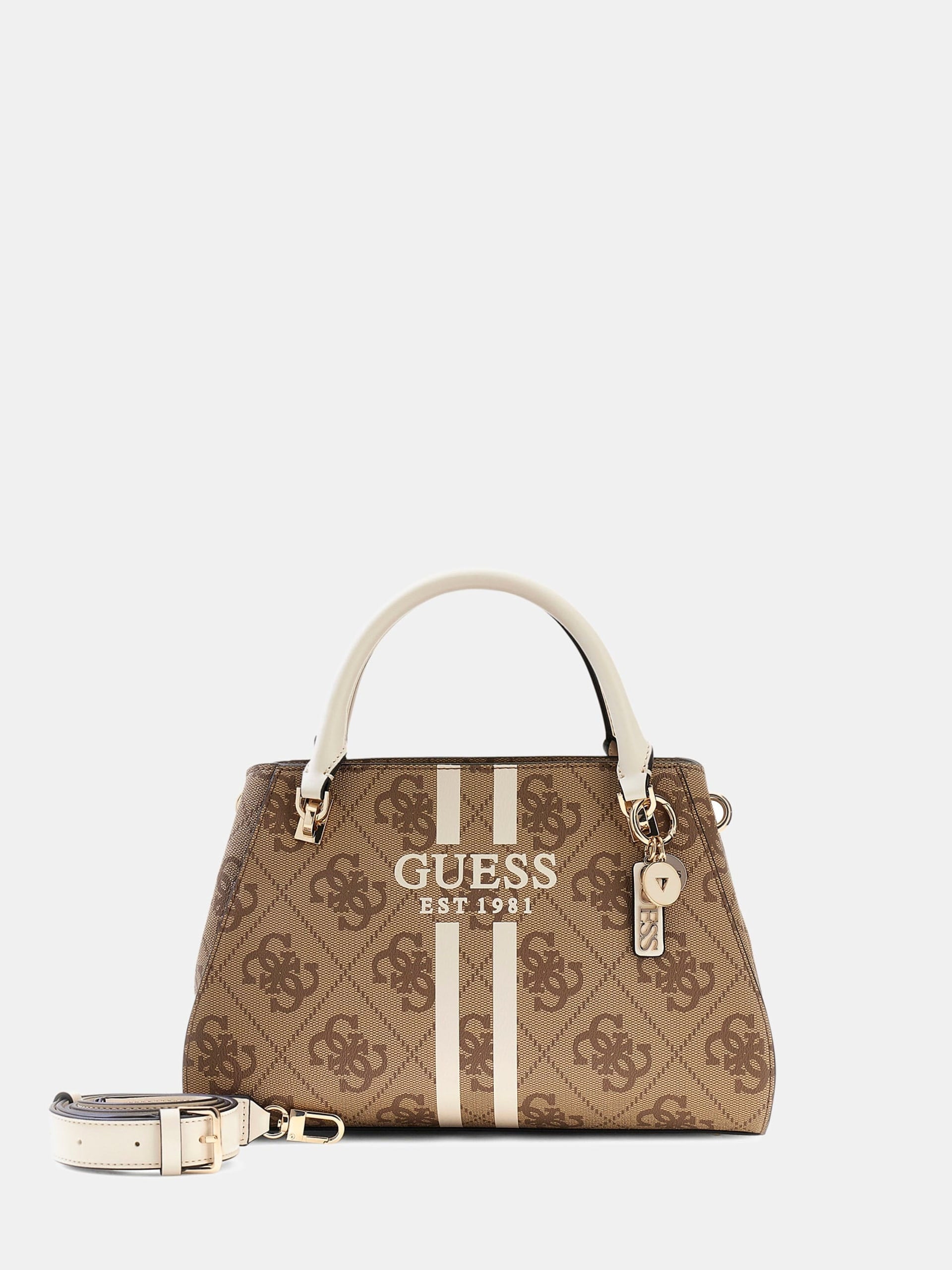 Borsa Donna con doppio manico a mano, motivo logo e stampa a contrasto