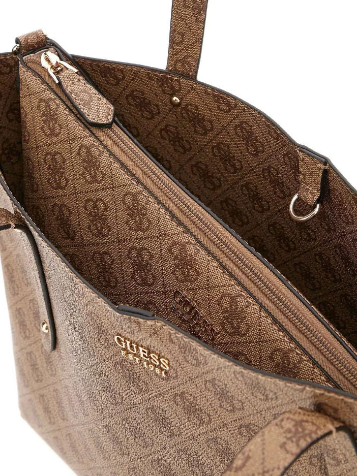 Guess Borsa Shopper Logo 4G Ecopelle