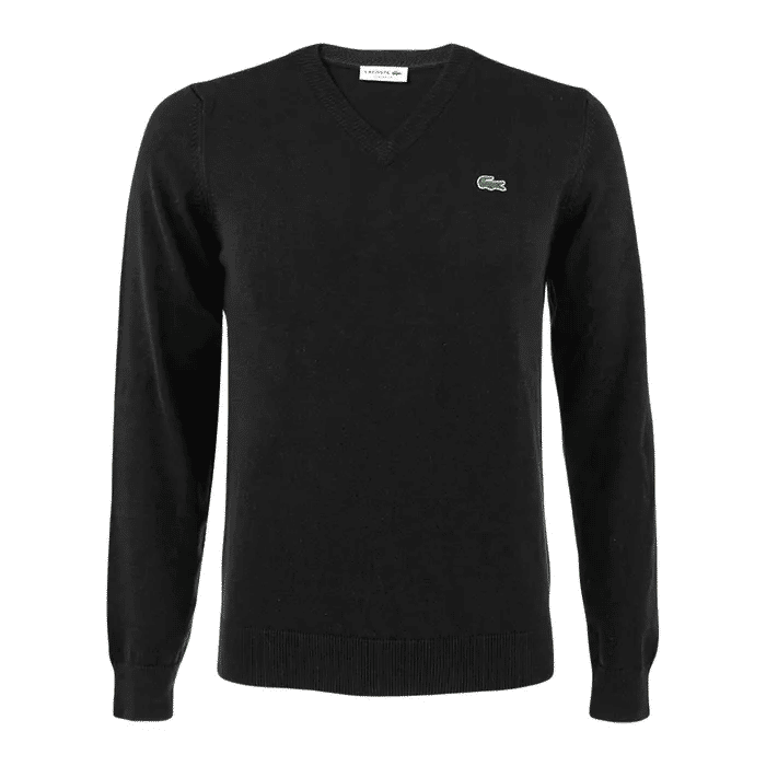 Lacoste Pullover Collo V Misto Cotone Uomo