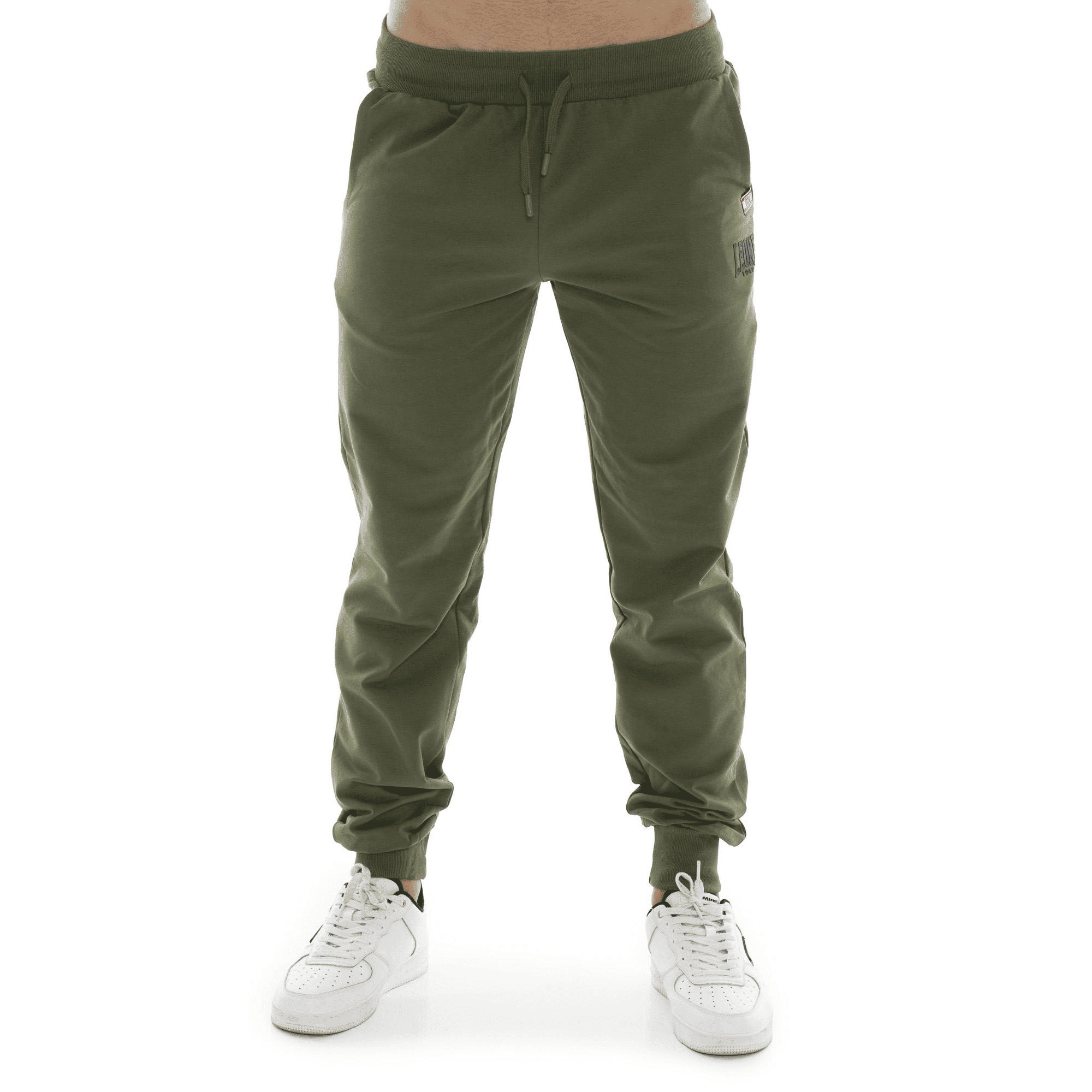 Pantalone sportivo invernale da uomo con polsino con logo piccolo "Basic"