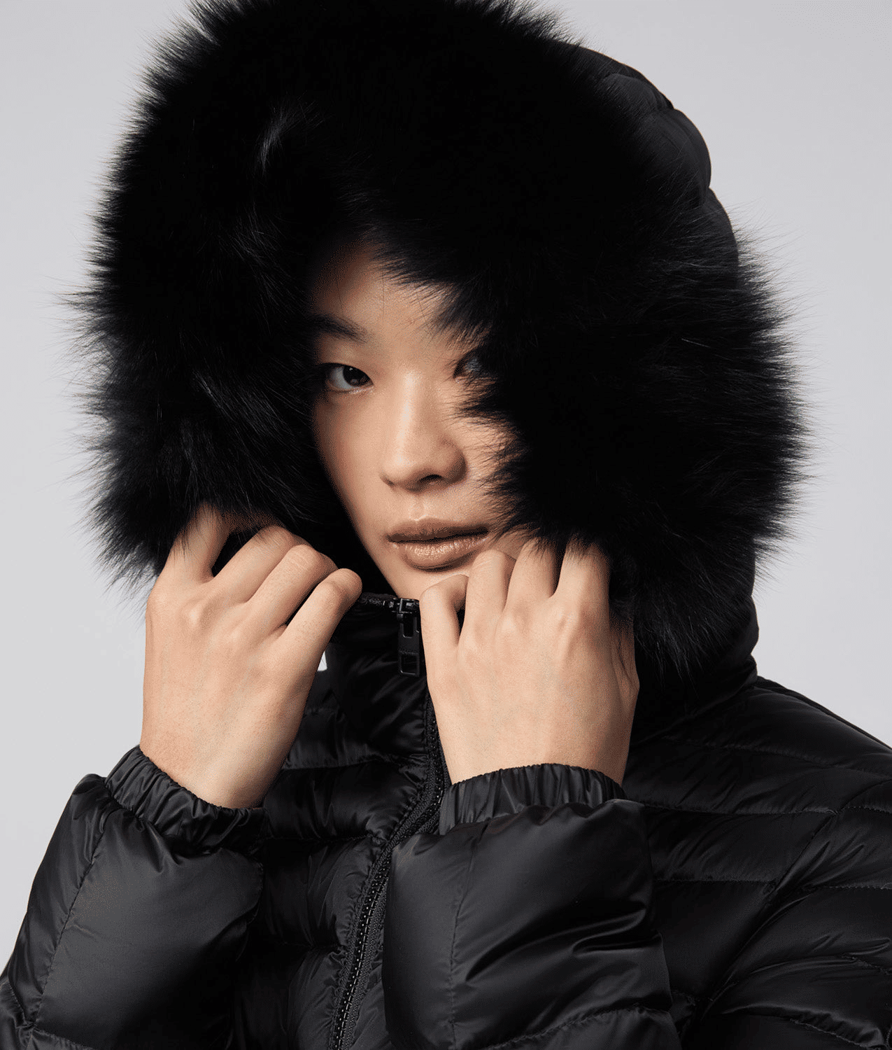RefrigiWear Piumino Invernale Donna Pelliccia
