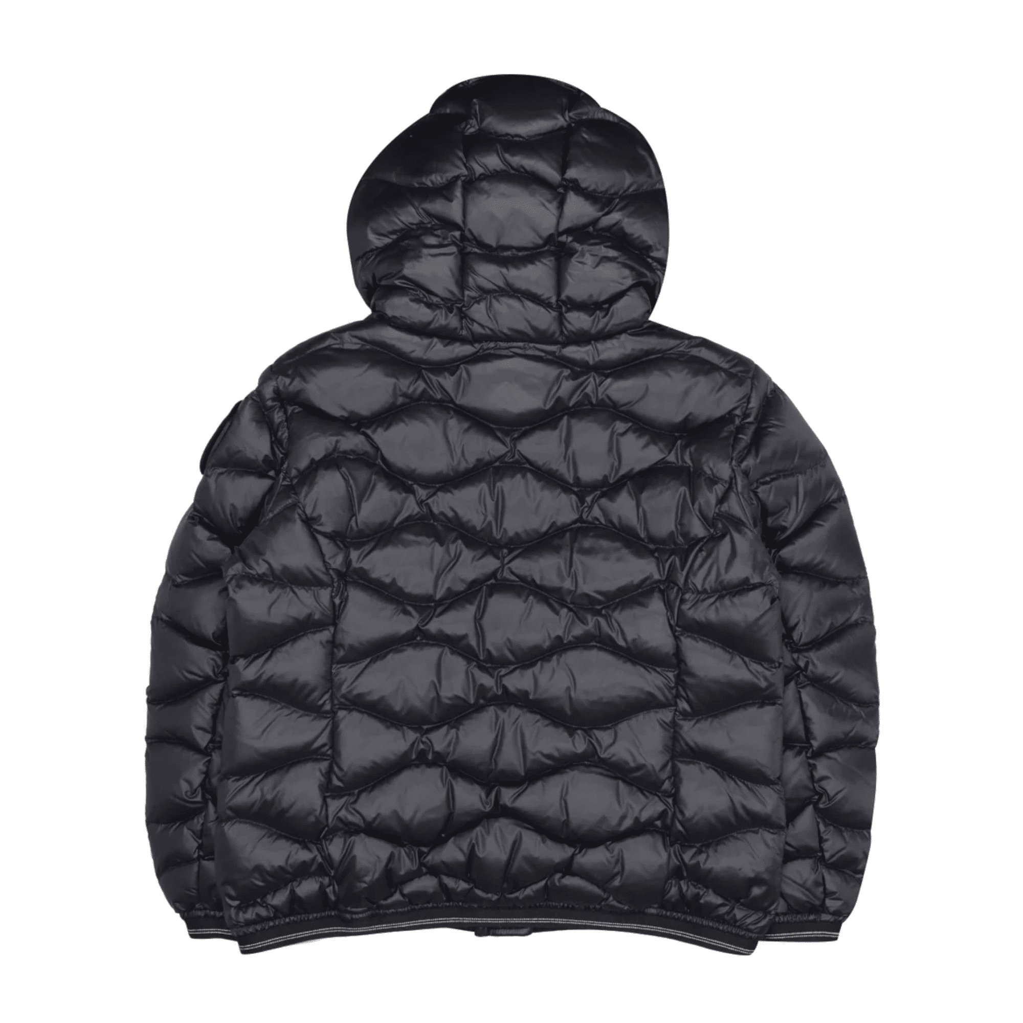 Piumino Blauer nero onde logo strass Lowell da bambina C03385007285999